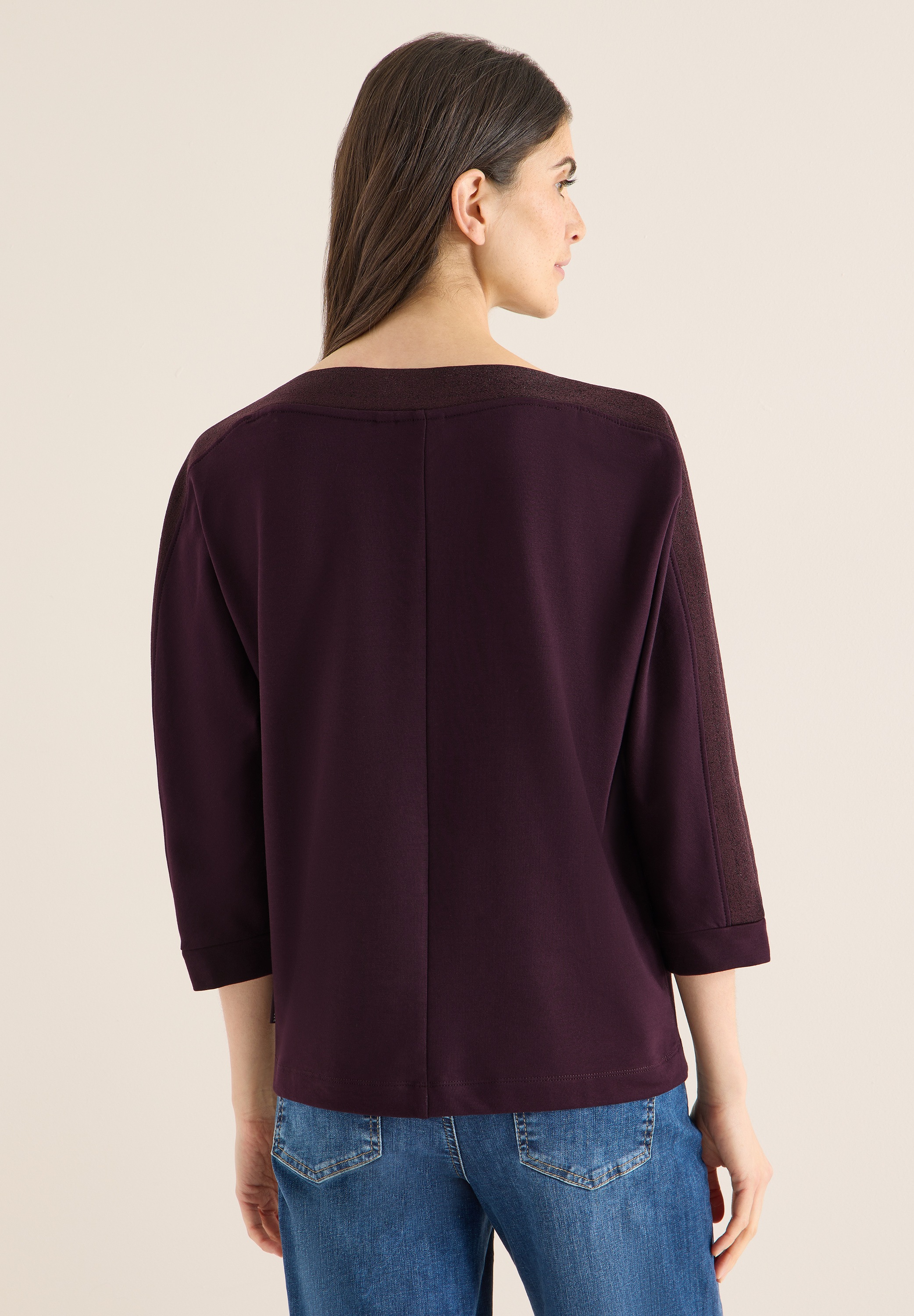 Cecil 3/4-Arm-Shirt mit U-Boot-Ausschnitt günstig online kaufen