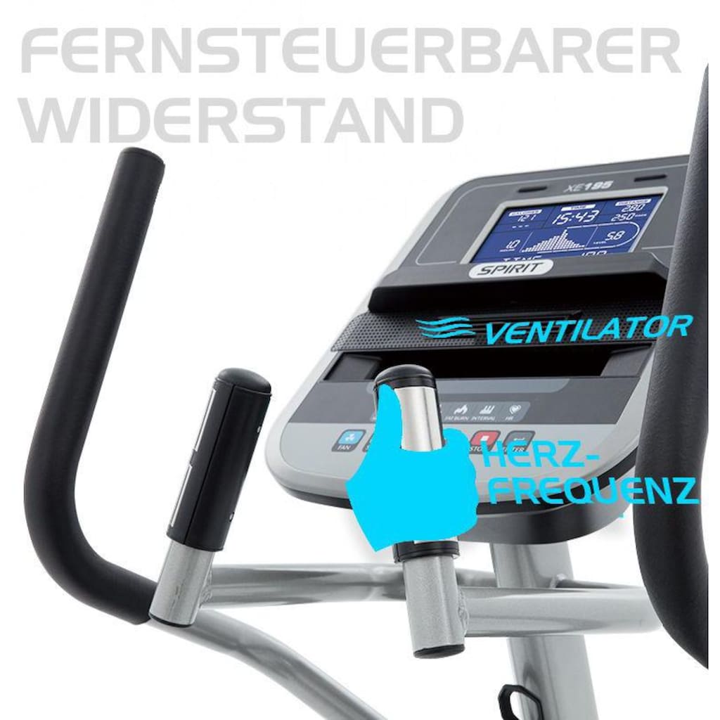 Spirit Fitness Ellipsentrainer-Ergometer »XE 195«