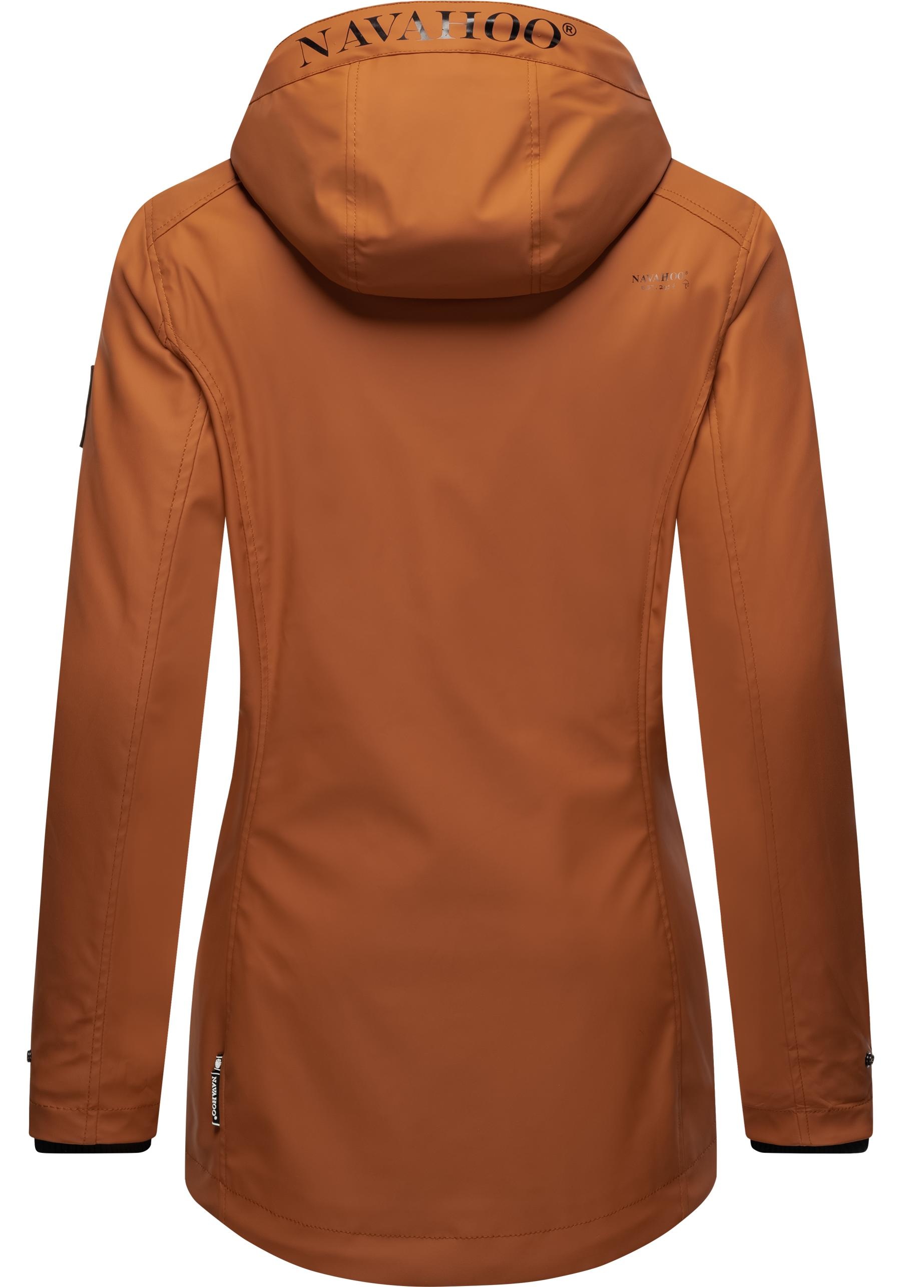 Thumbnail - Navahoo Regenjacke "Lindraa" mit Kapuze stylische Outdoorjacke mit Teddyfell