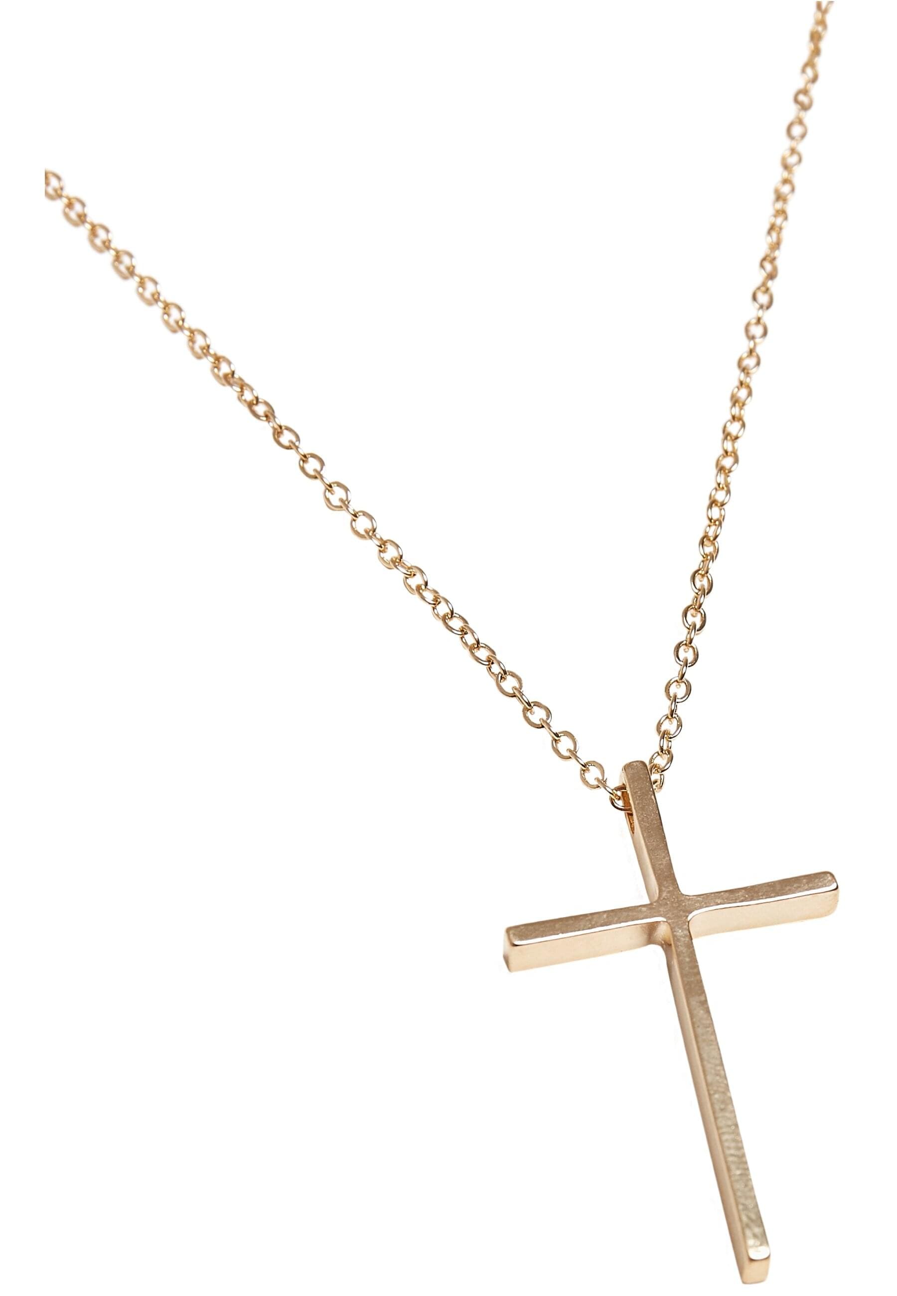 URBAN CLASSICS Edelstahlkette »Urban Classics Unisex Big Basic Cross Necklace«