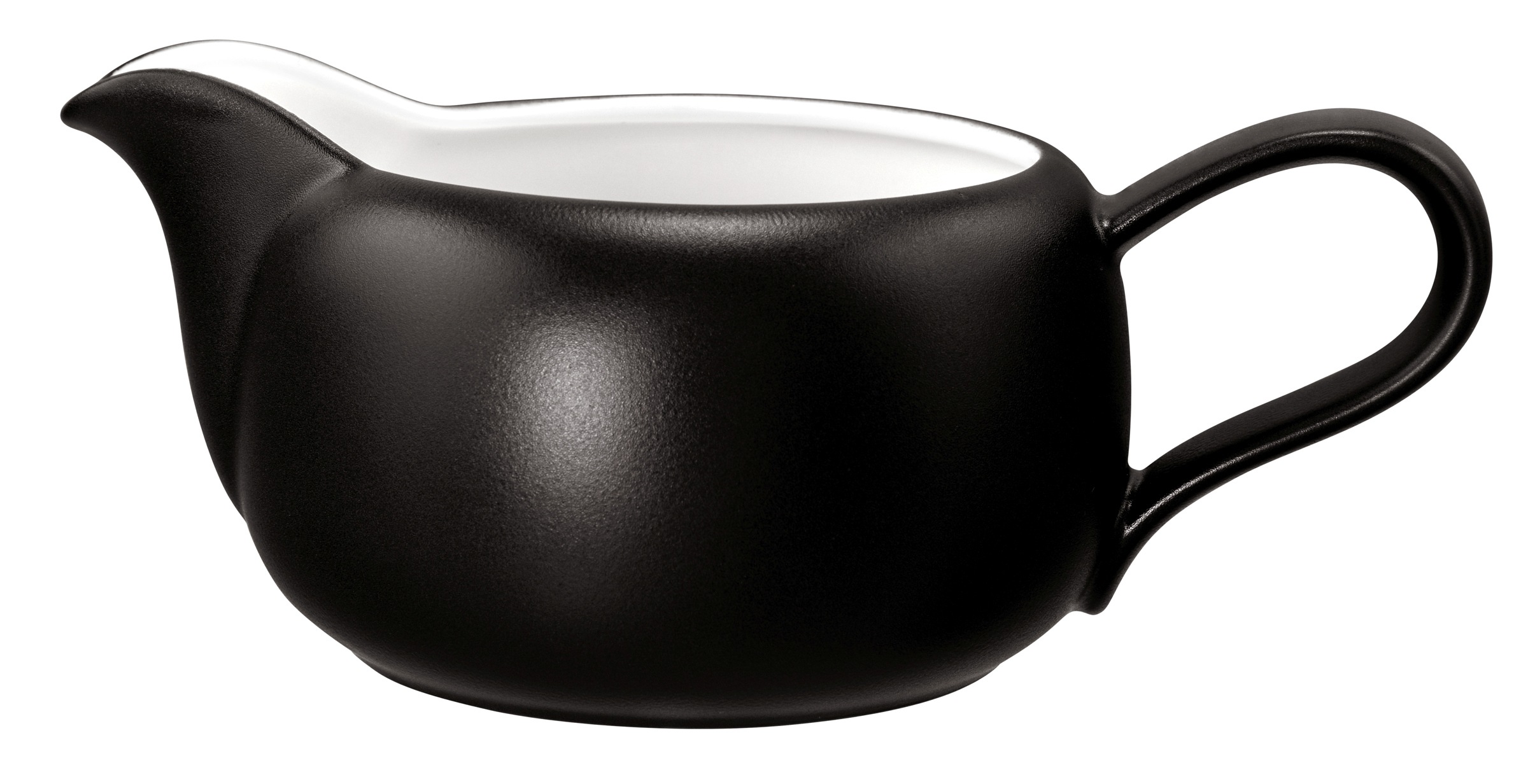 Seltmann Weiden Schwarz Sauciere "Liberty - Velvet Black" 1 Stk. Aus Porzellan Soßenkännchen 060 L von Baur