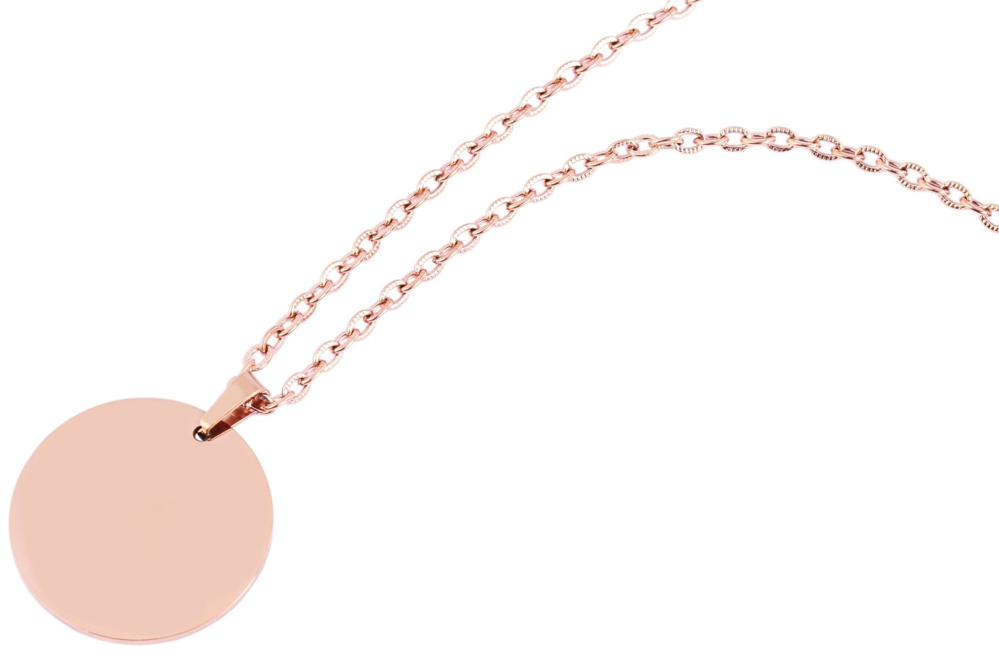 Kette ohne Anhänger ADELIA´S "Unisex Halskette mit Anhänger – Münze aus Edelstahl", gold, Halsketten, Damen, 48cm, Edelstahl, Zum Verschenken – ideal zum einen besonderen Tag