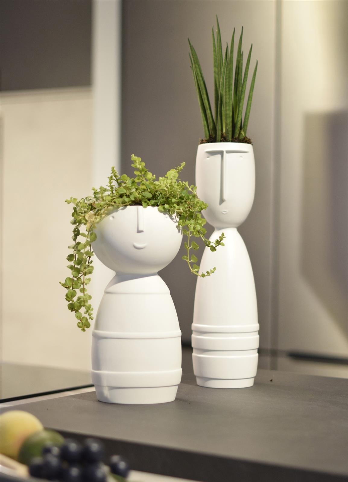 Goebel Dekovase »Vase "Günther" Studio 8 Vultus 41 cm weiß« Abwischbar