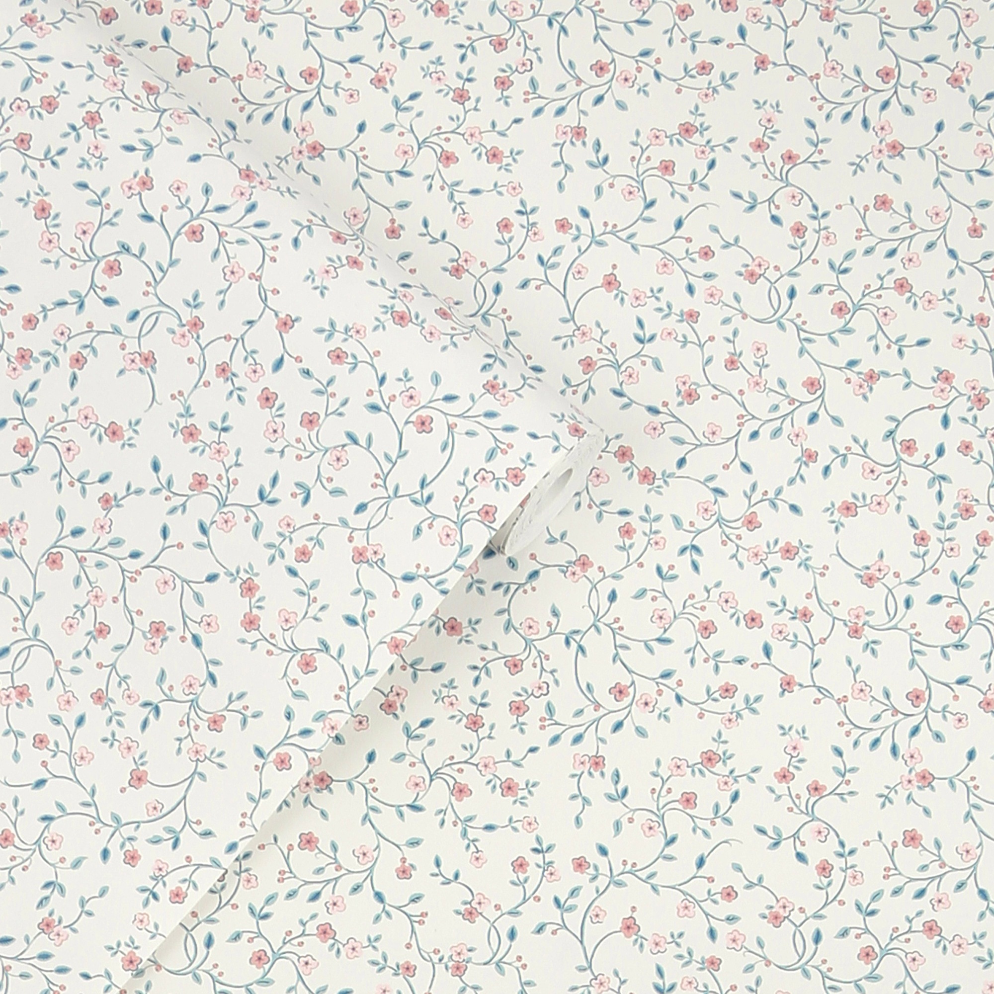 Thumbnail - LAURA ASHLEY Vliestapete "Blencow Sprig" geblümt glatt 10mx52cm (ca. 5m2)