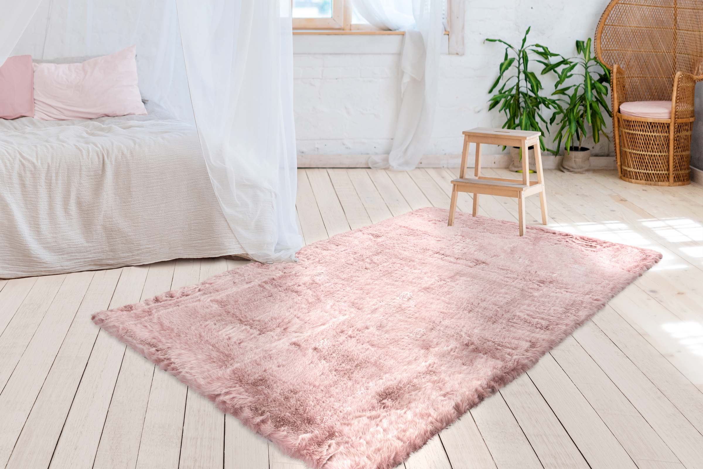 me gusta Teppich »Tender 125«, rechteckig, 52 mm Höhe, Kuscheliger & gemütlicher Teppich, UNI-Farben,Fußbodenheizung geeignet