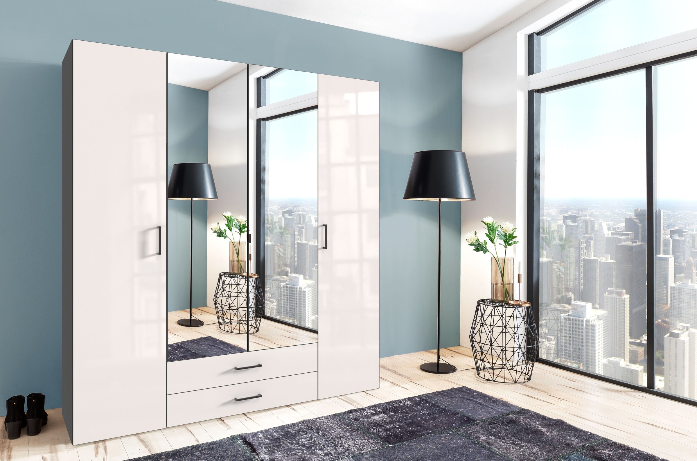 Wimex Drehtürenschrank "Mugano, 135 oder 180cm breit, 208 oder 236cm hoch, günstig online kaufen