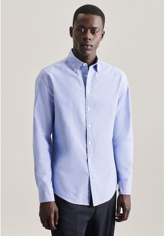 seidensticker Businesshemd »Slim«, Slim Langarm Button-Down-Kragen Uni kaufen