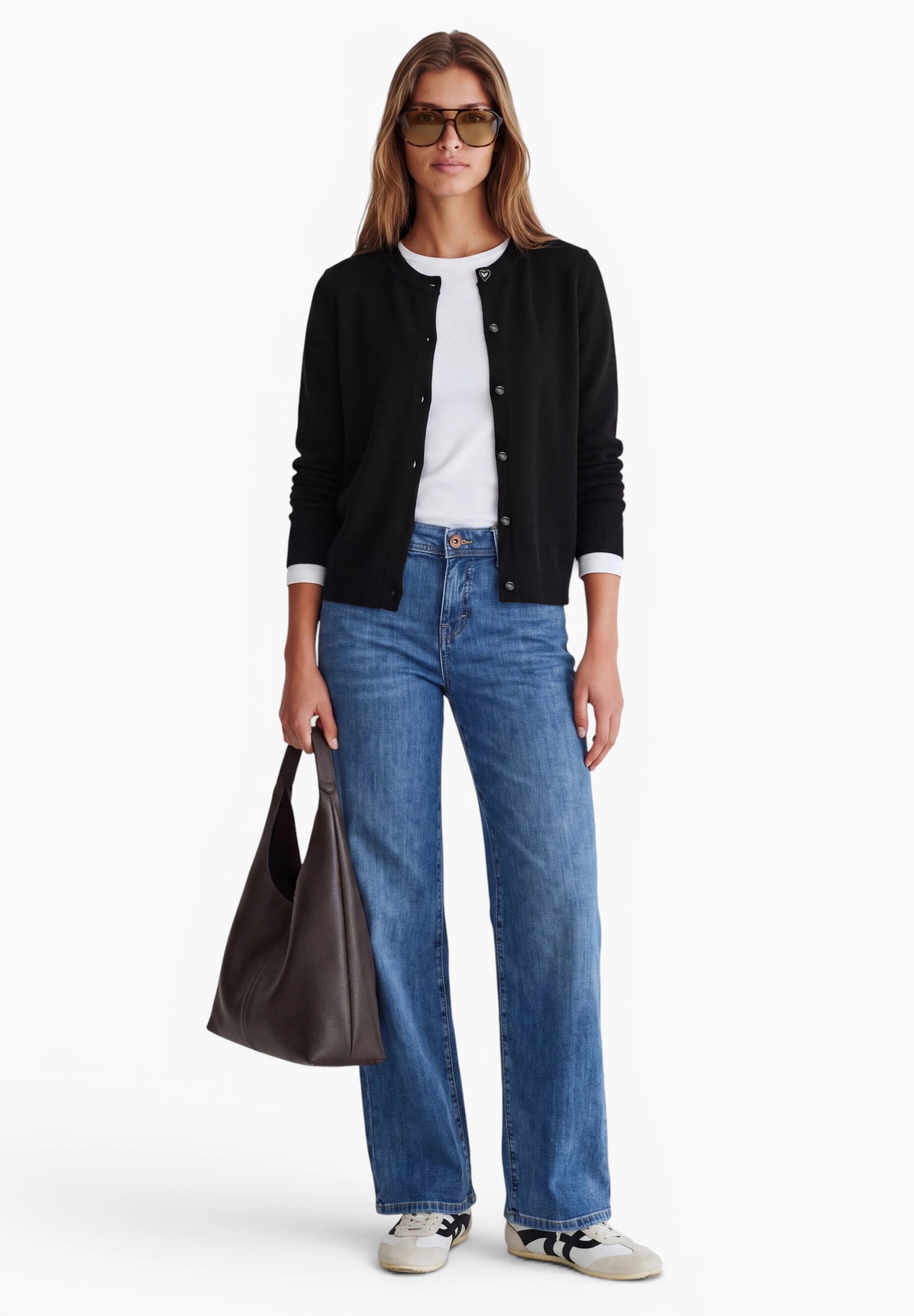 STREET ONE STUDIO Cardigan mit Rundhalsausschnitt