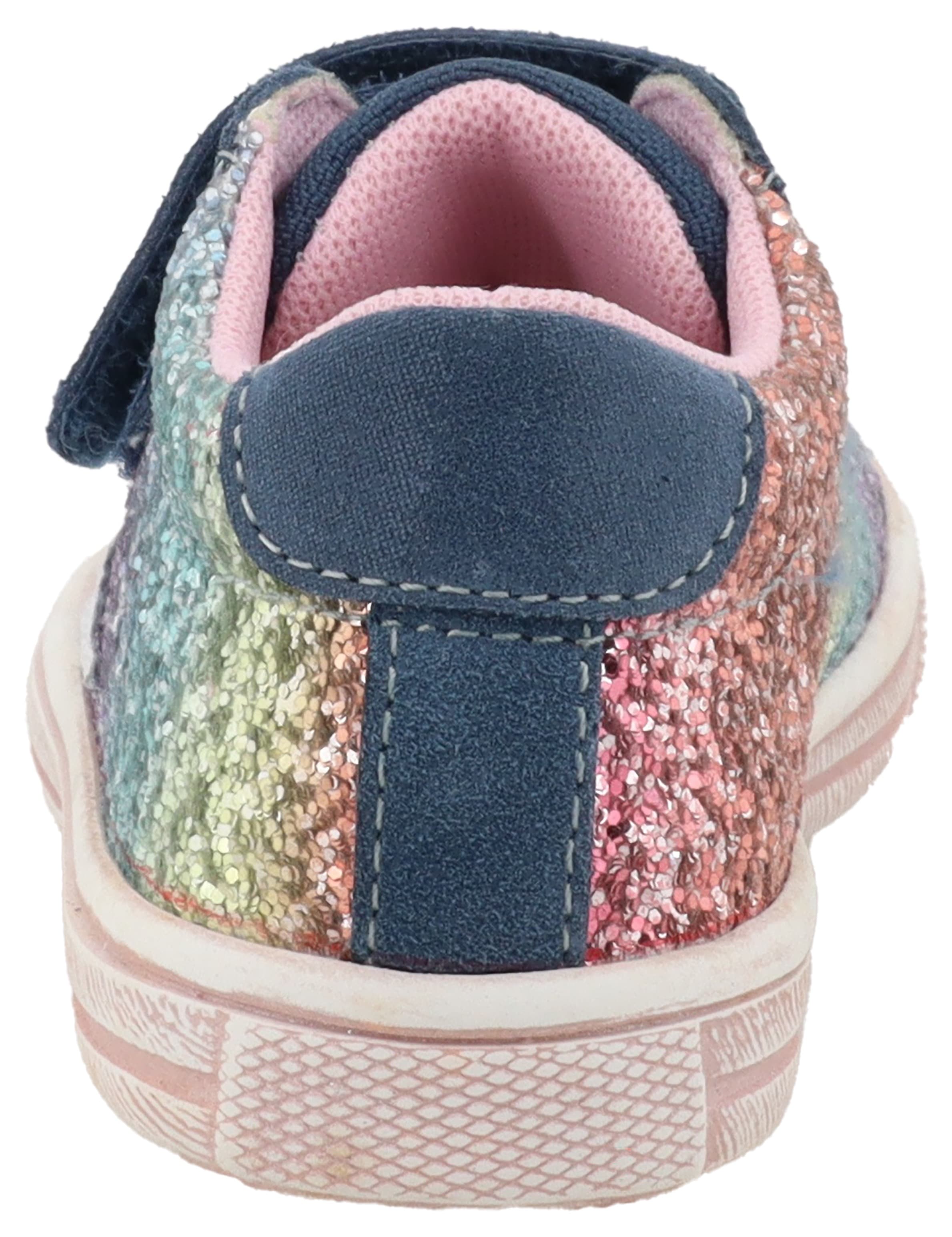 Lurchi Sneaker »Salita«, Schnürschuh mit bunten Glitzerbesatz, Größenschablone z. Download