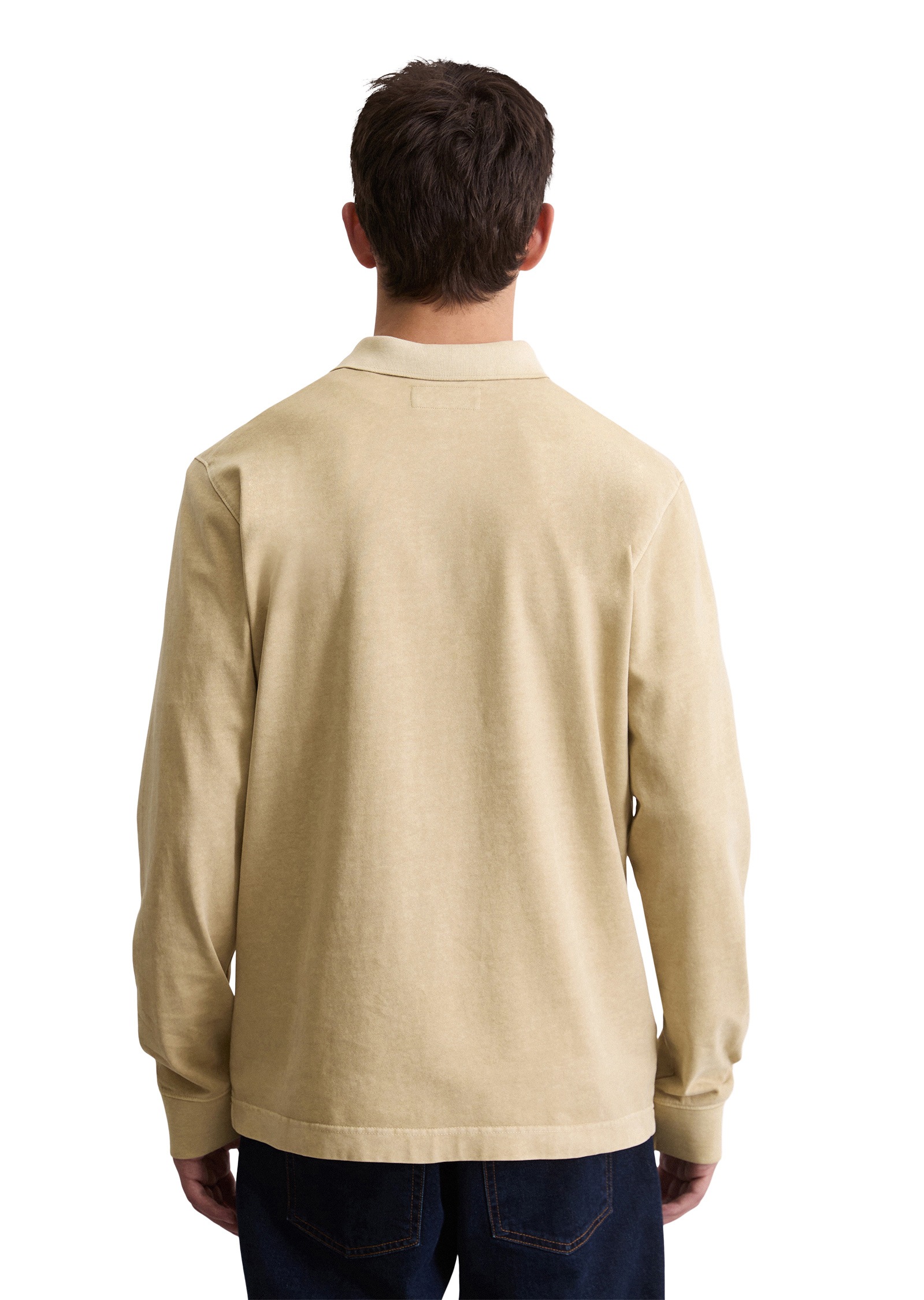 Marc O'Polo Langarm-Poloshirt »aus reiner Bio-Baumwolle«
