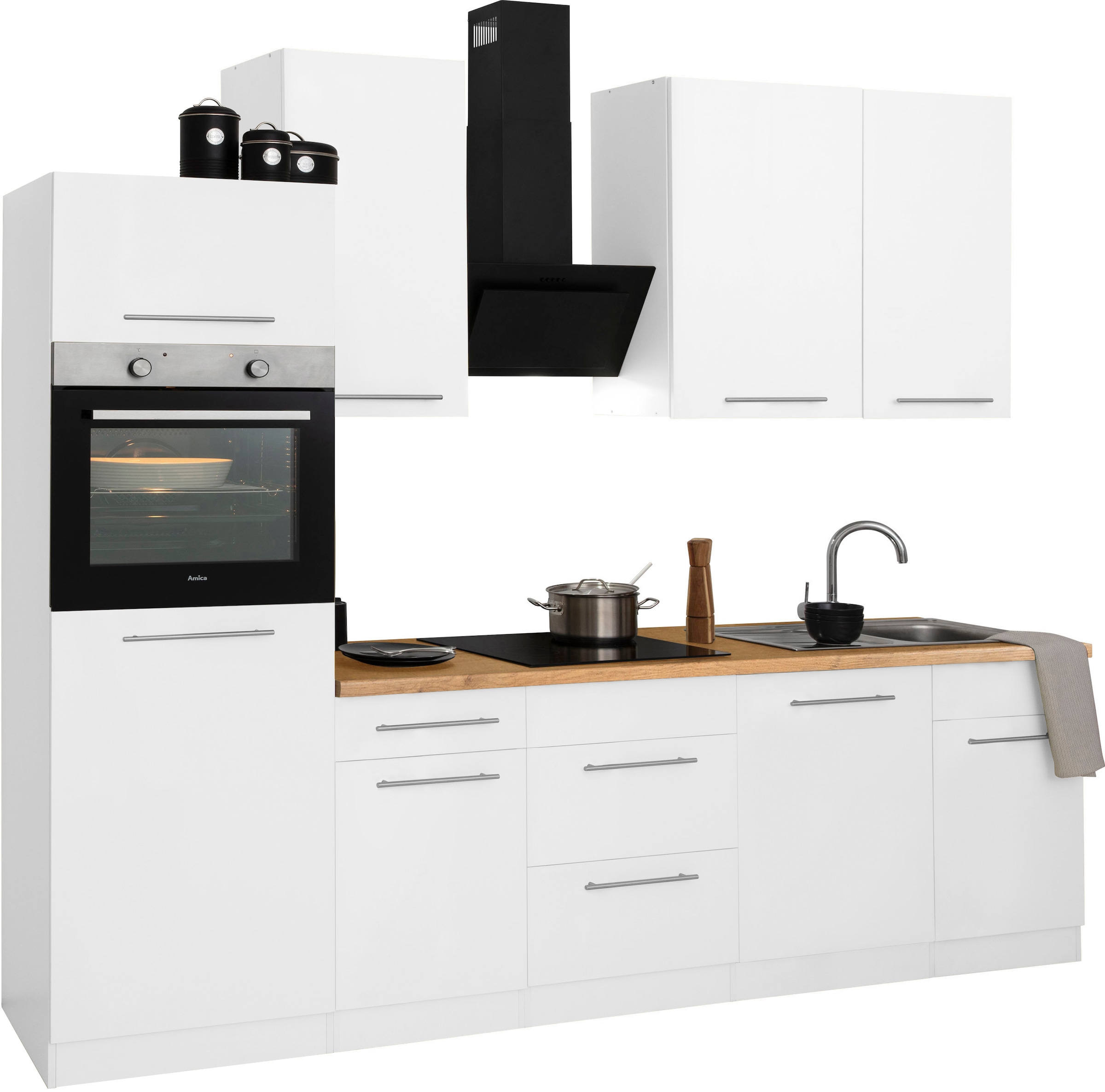 wiho Küchen Küchenzeile kaufen 280 BAUR E-Geräte, Breite »Unna«, cm ohne 
