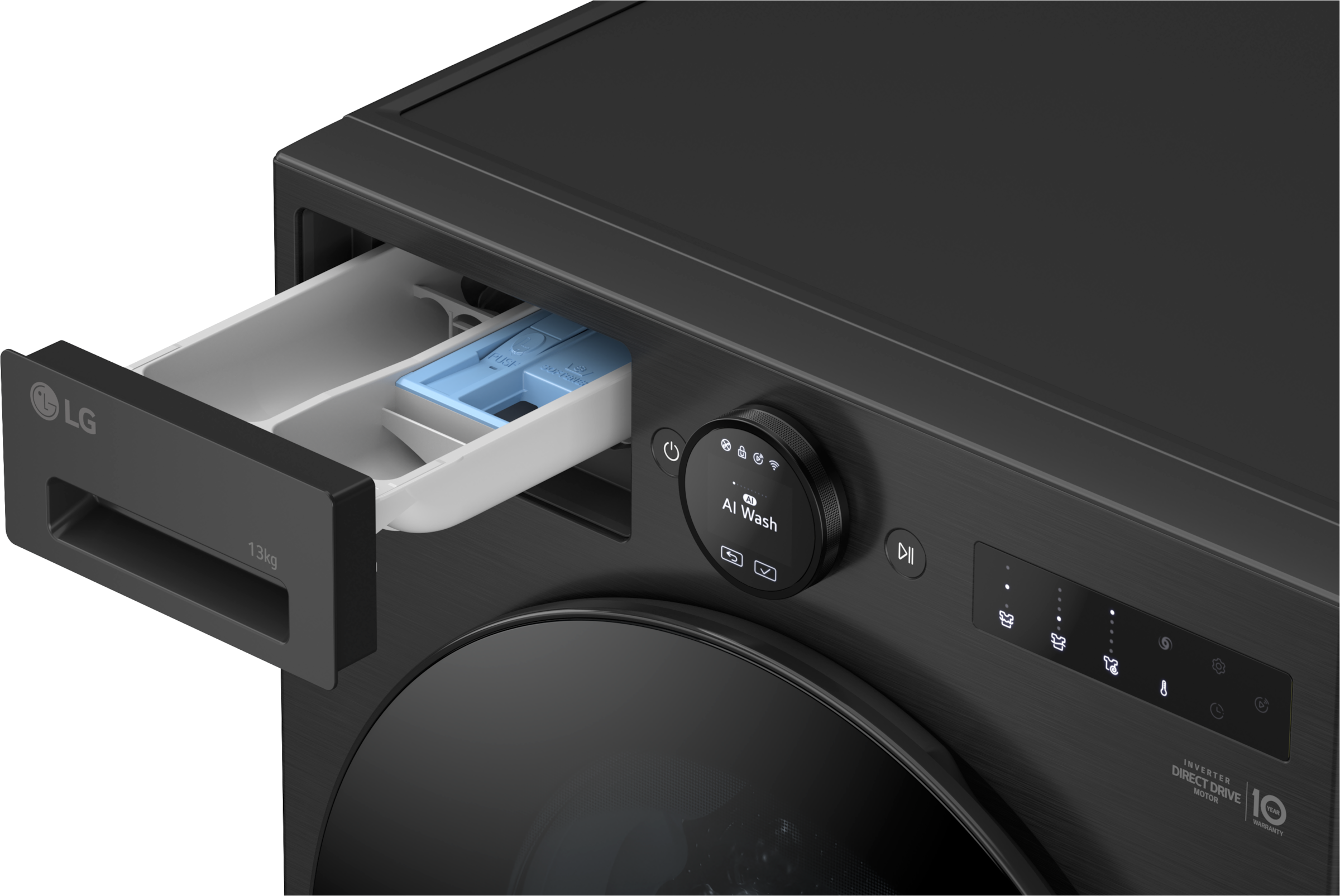 LG Waschmaschine »F4WX803YB«, 13 kg, 1400 U/min, Sicherheitsglastür