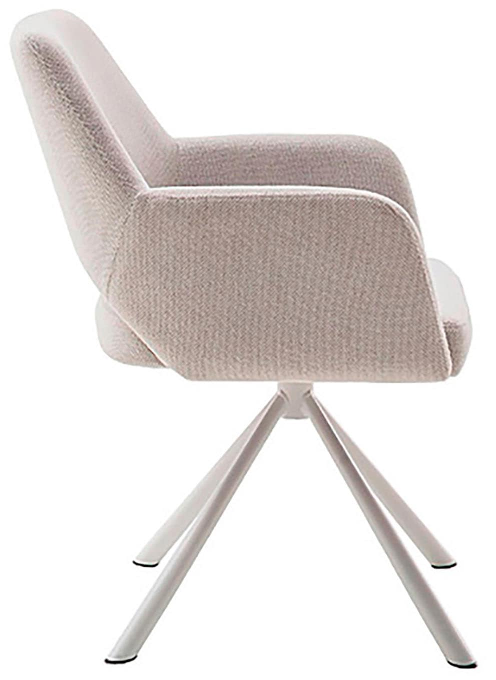 MCA furniture 4-Fußstuhl »BEVERLY«, (Set), 2 St., Chenilleoptik, Esszimmerstuhl,Chenilleoptik,360°drehbar,Sitzhöhe 49cm,belastbar 120kg