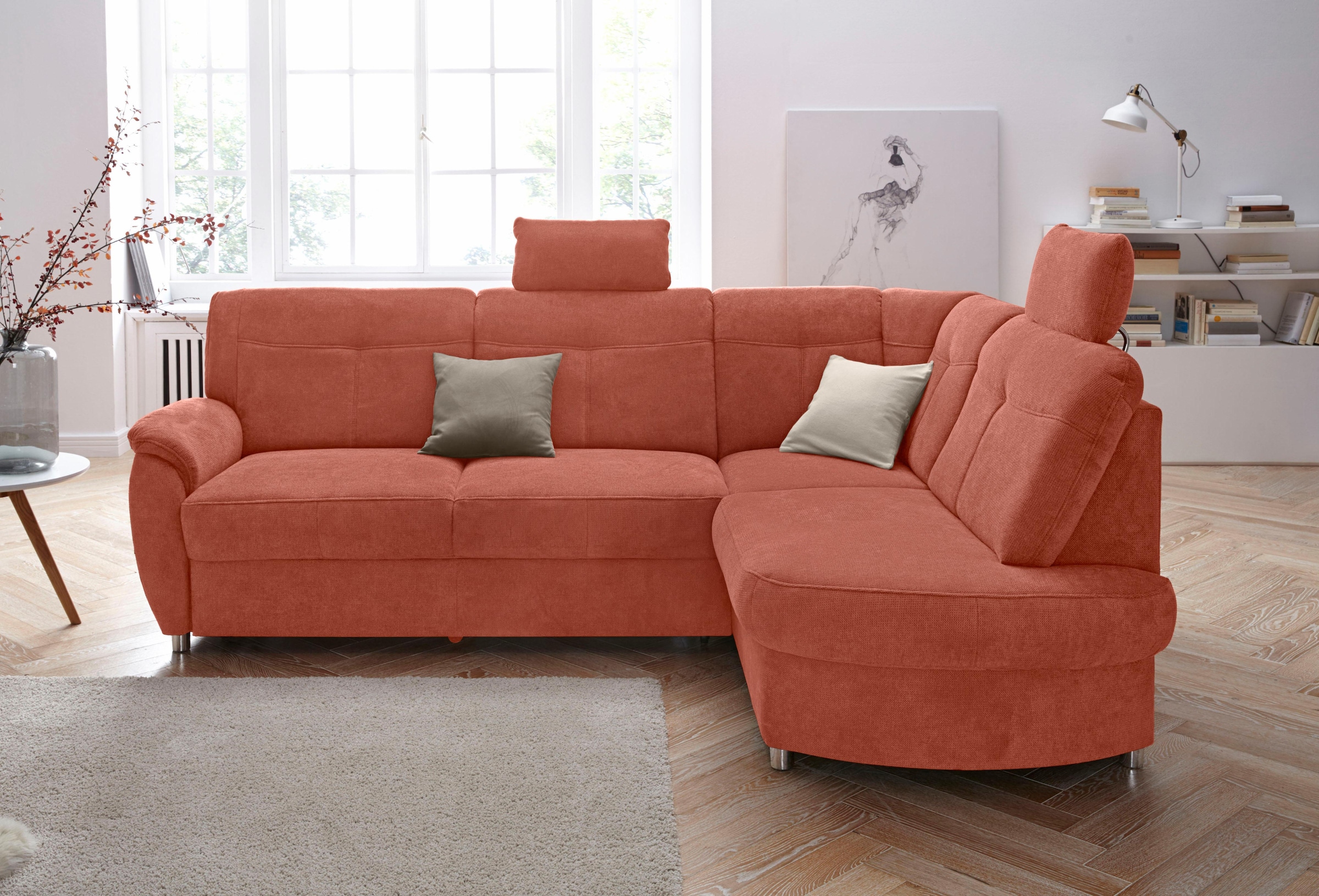 sit&more Ecksofa »Sonoma L-Form«, wahlweise mit Bettfunktion und Bettkasten