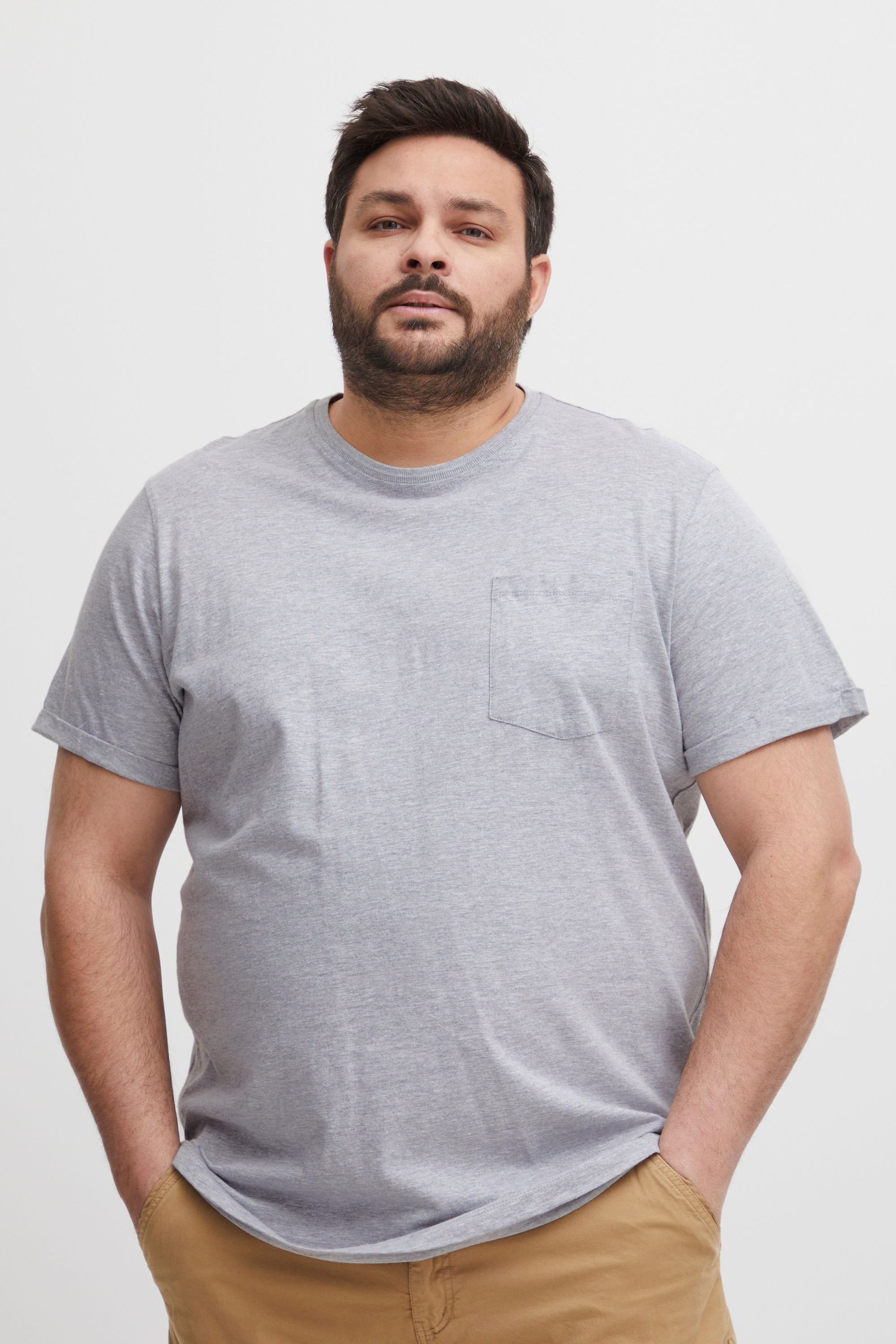 Blend T-Shirt »BHNasir Big & Tall« Klassisches T-Shirt mit Rundhalsausschnitt in großen Größen