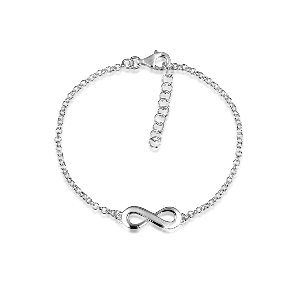 Nenalina Armband »Infinity Symbol Unendlichkeits-Zeichen 925 Silber«
