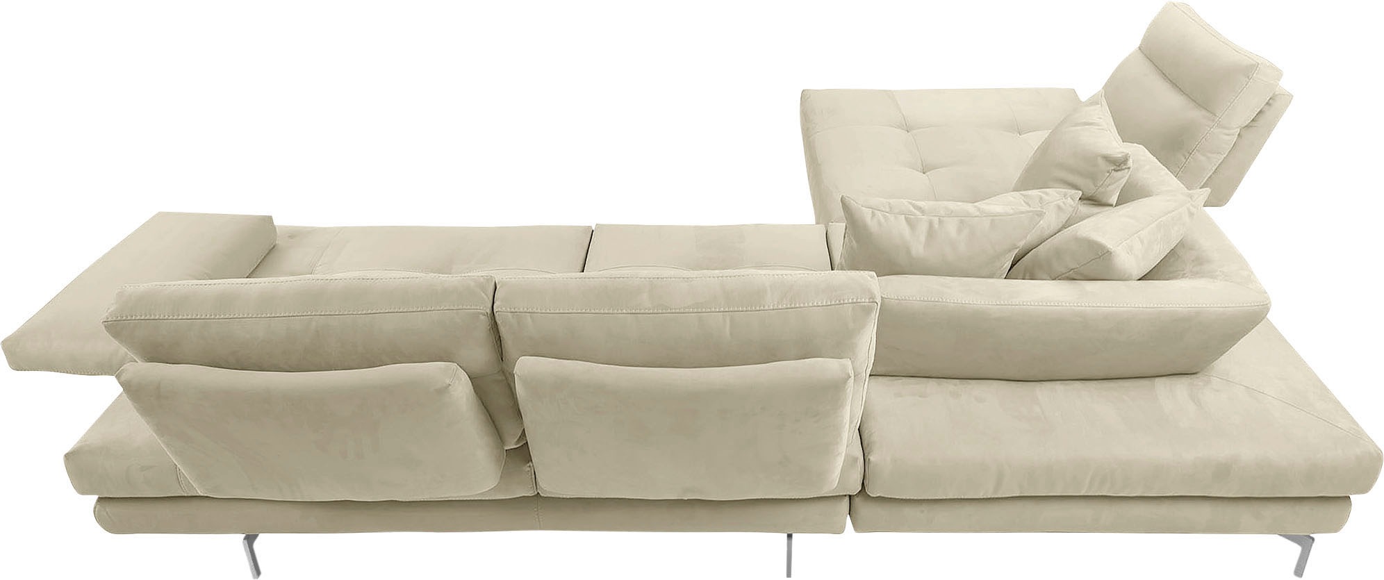 Thumbnail - CALIA ITALIA Ecksofa "Toby Wing, L-Form, Designsofa mit sensationellem Sitzkomfort" Sitztiefenverstell.,wahlw. mit Kisse...