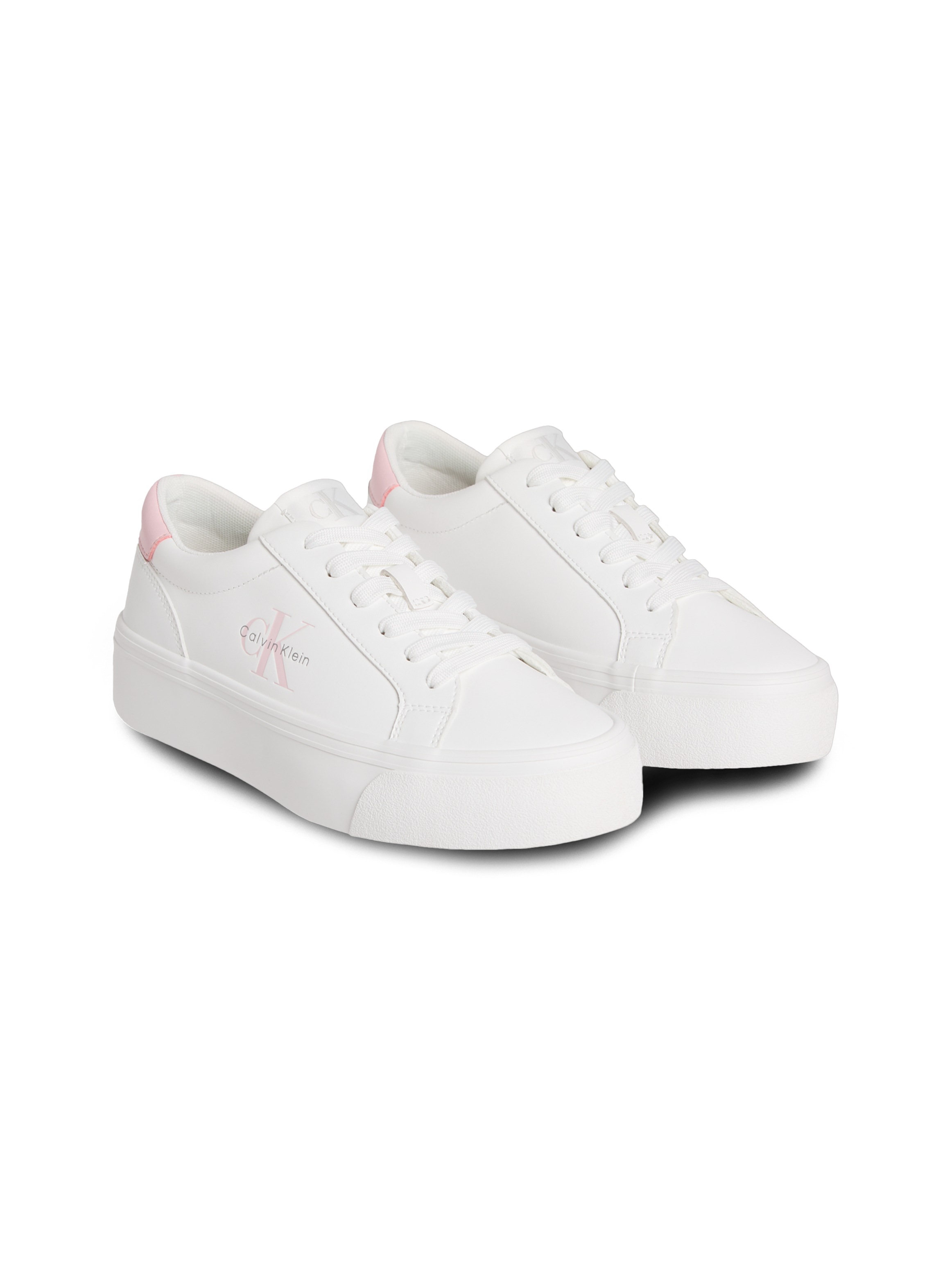Calvin Klein Jeans Plateausneaker »VULC FLATF LTH LOGO TAG«, Schnürschuh, Halbschuh, Freizeitsneaker mit softem Schaftrand