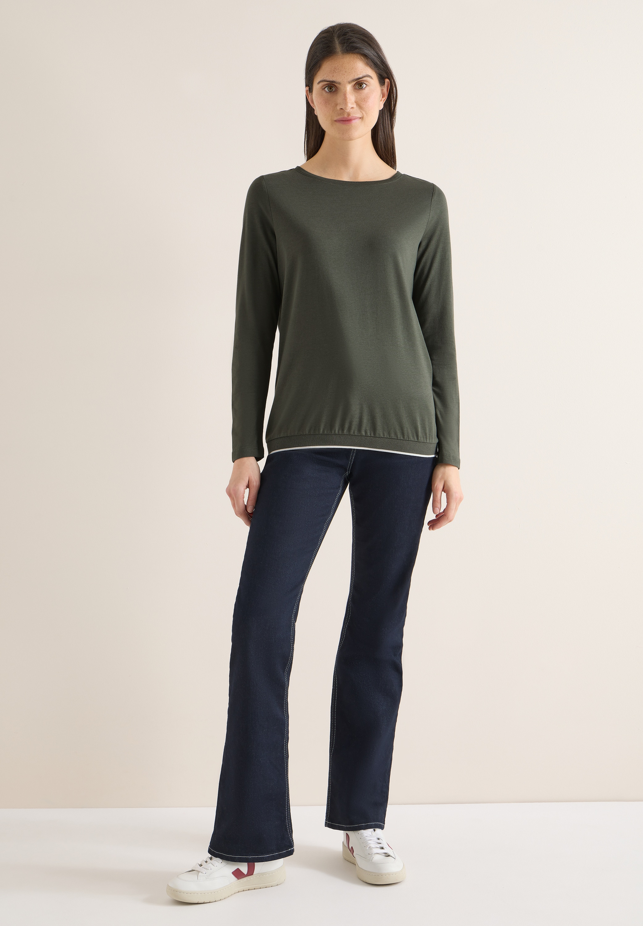 Cecil Langarmshirt mit U-Boot-Ausschnitt