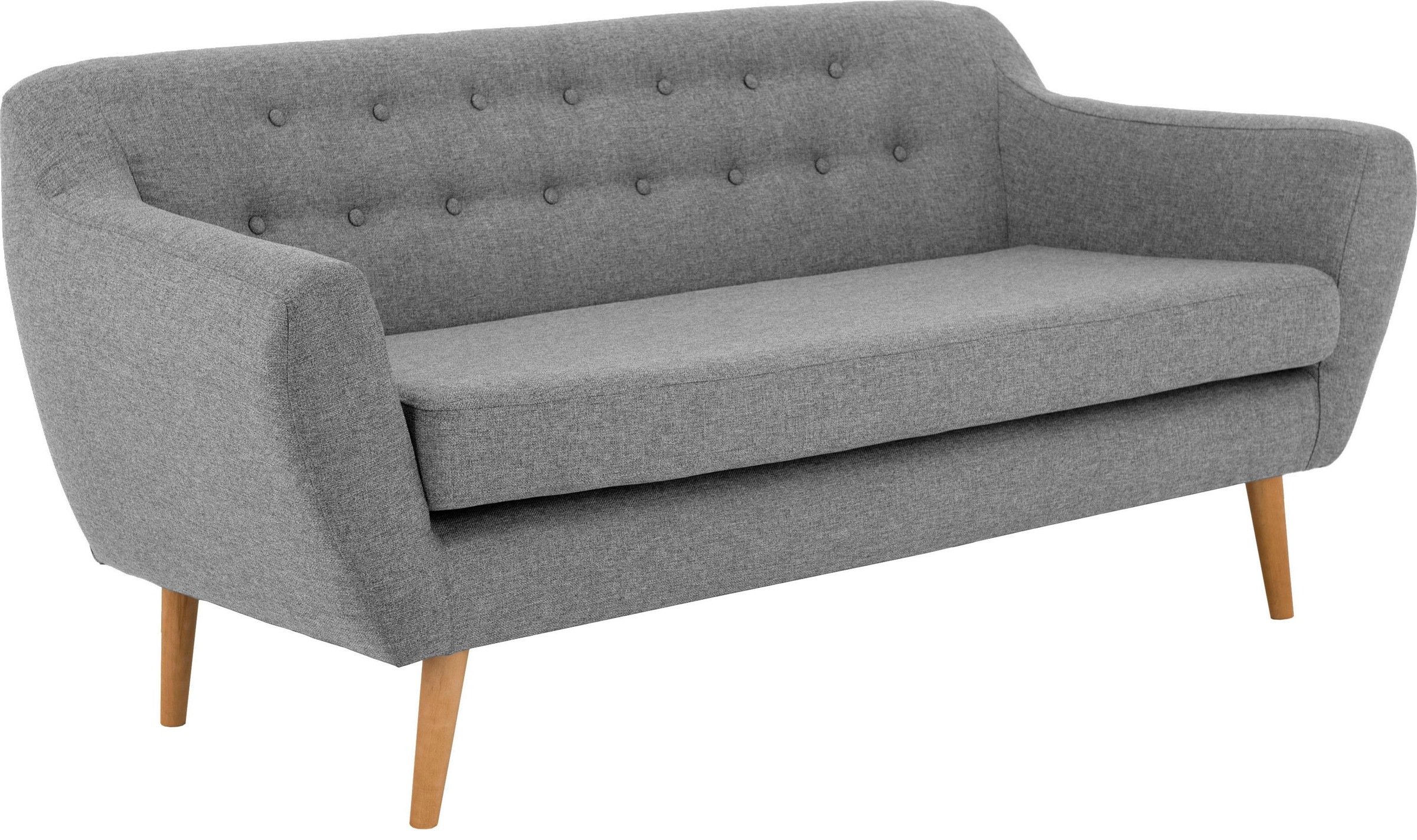 Home affaire 3-Sitzer "Renne" mit Heftung im Rücken im skandinavischem Stil günstig online kaufen