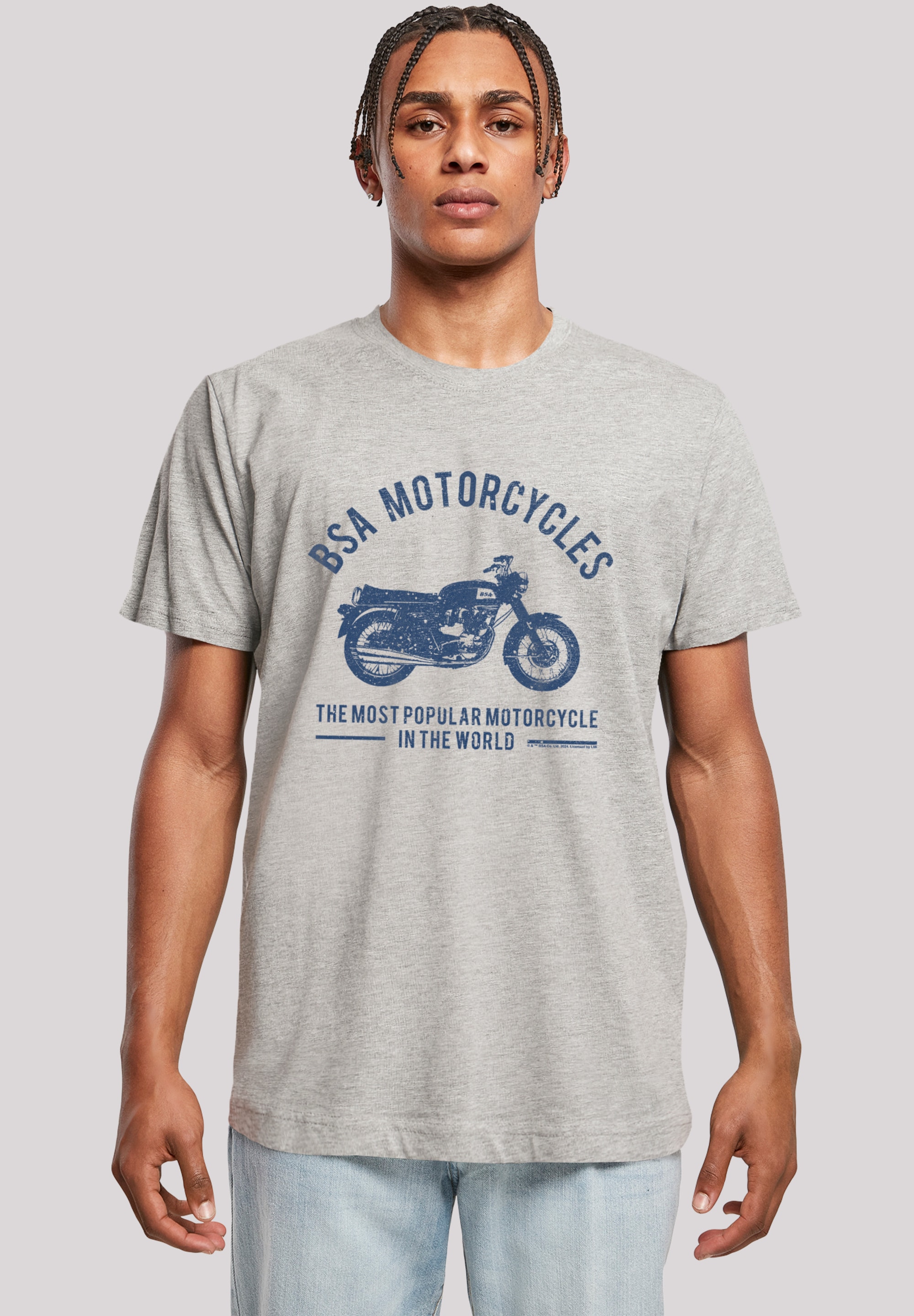 F4NT4STIC T-Shirt "BSA Motorcycles Most Popular In The World", Premium Qual günstig online kaufen