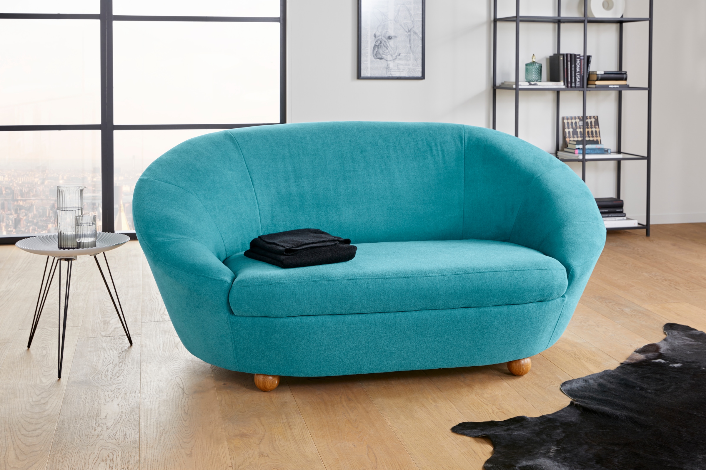 LOOKS by Wolfgang Joop Sofa "LooksIV", Rundsofa, in vielen frischen Farben wählbar