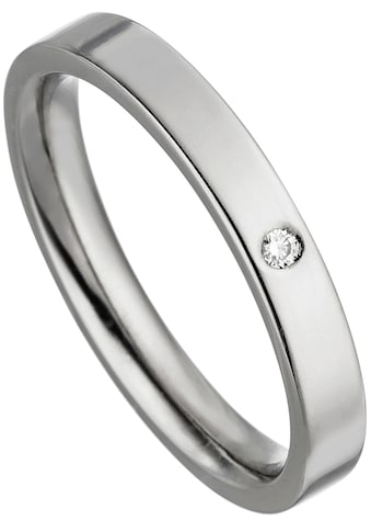 JOBO Partnerring »Ring mit Diamant«, Titan kaufen