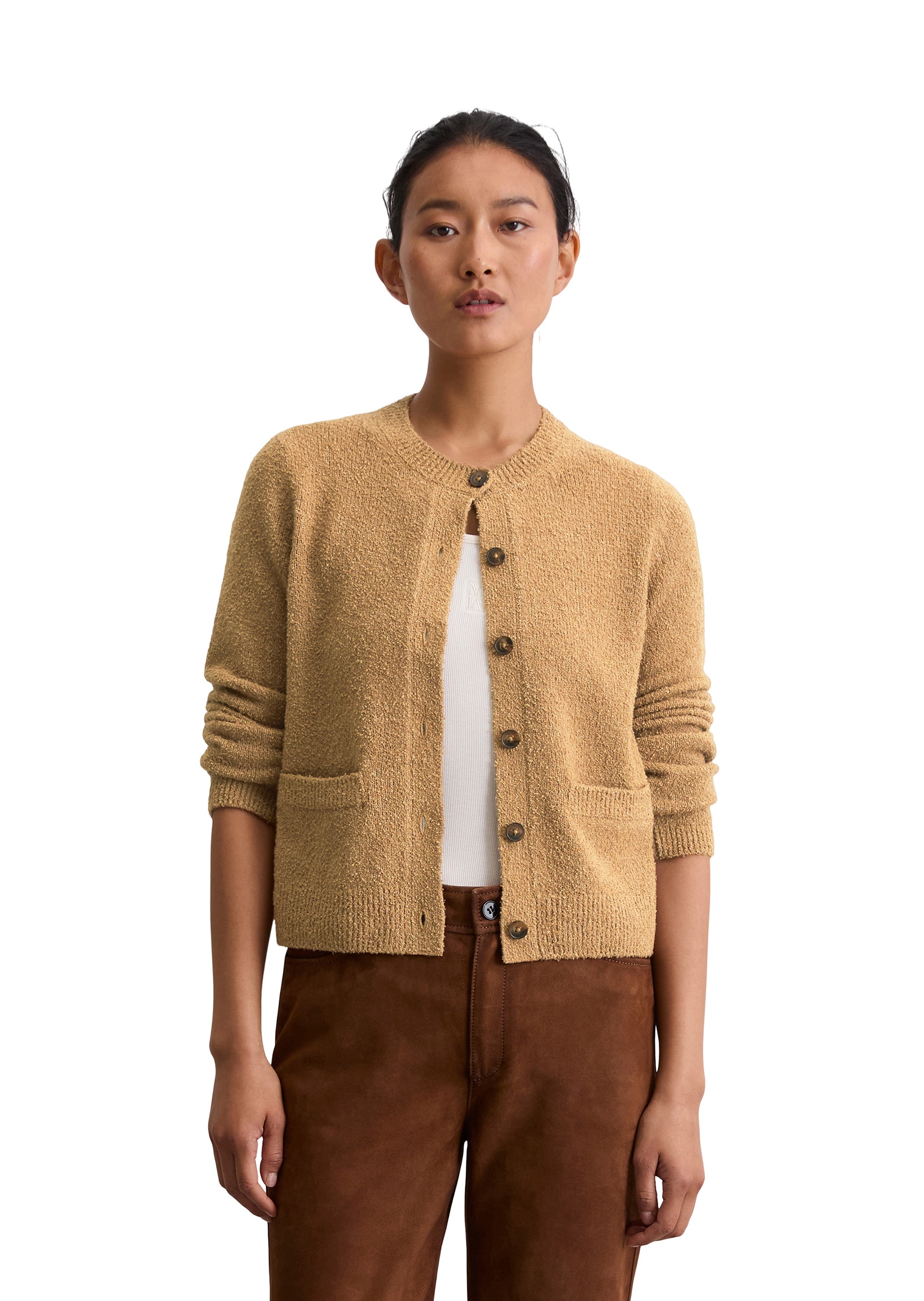Marc OPolo Cardigan "aus Bouclé-Garn" günstig online kaufen