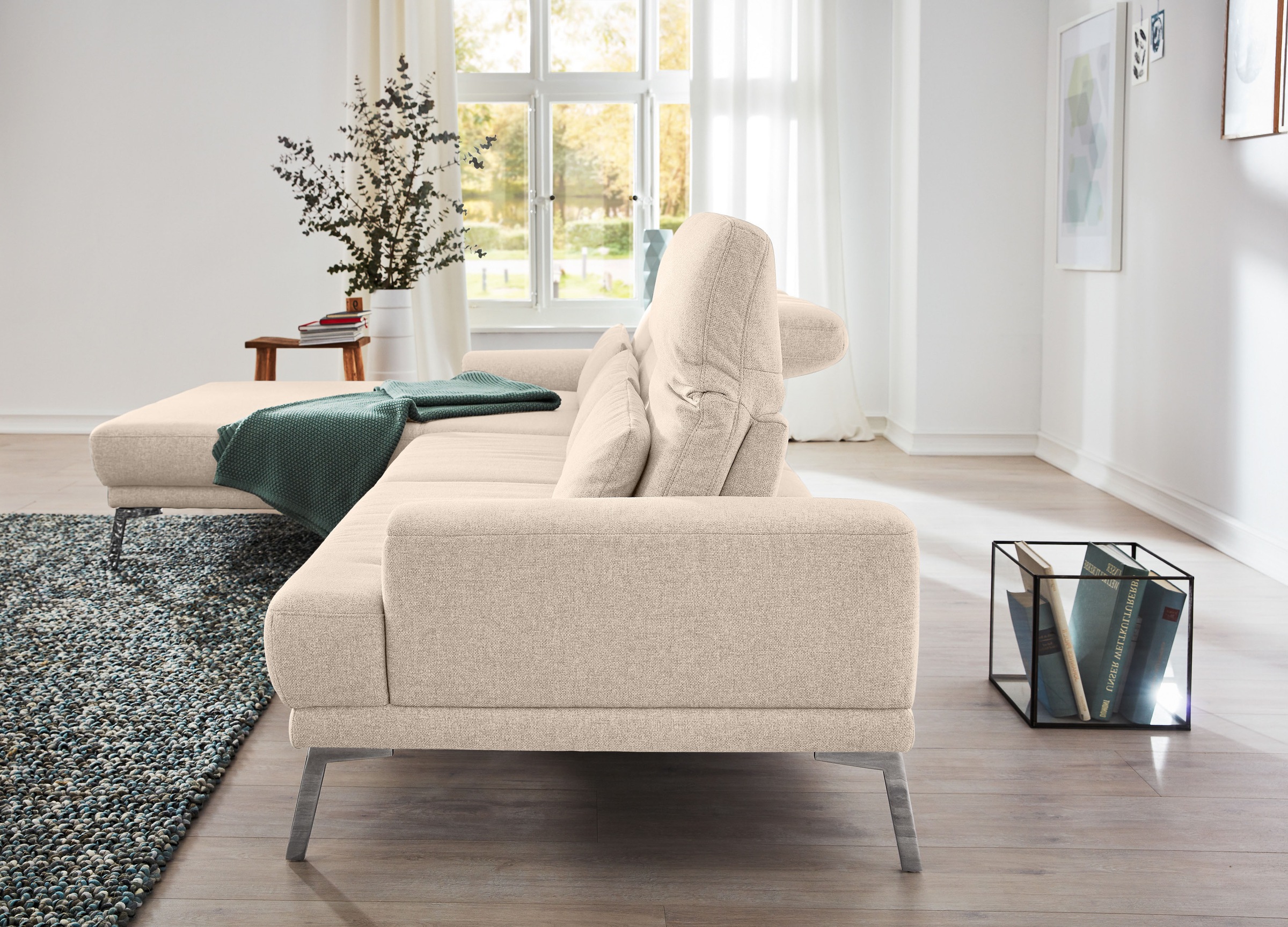 Musterring Ecksofa "MR 4580", mit Kopf- und Sitztiefenverstellung, Metallfu günstig online kaufen