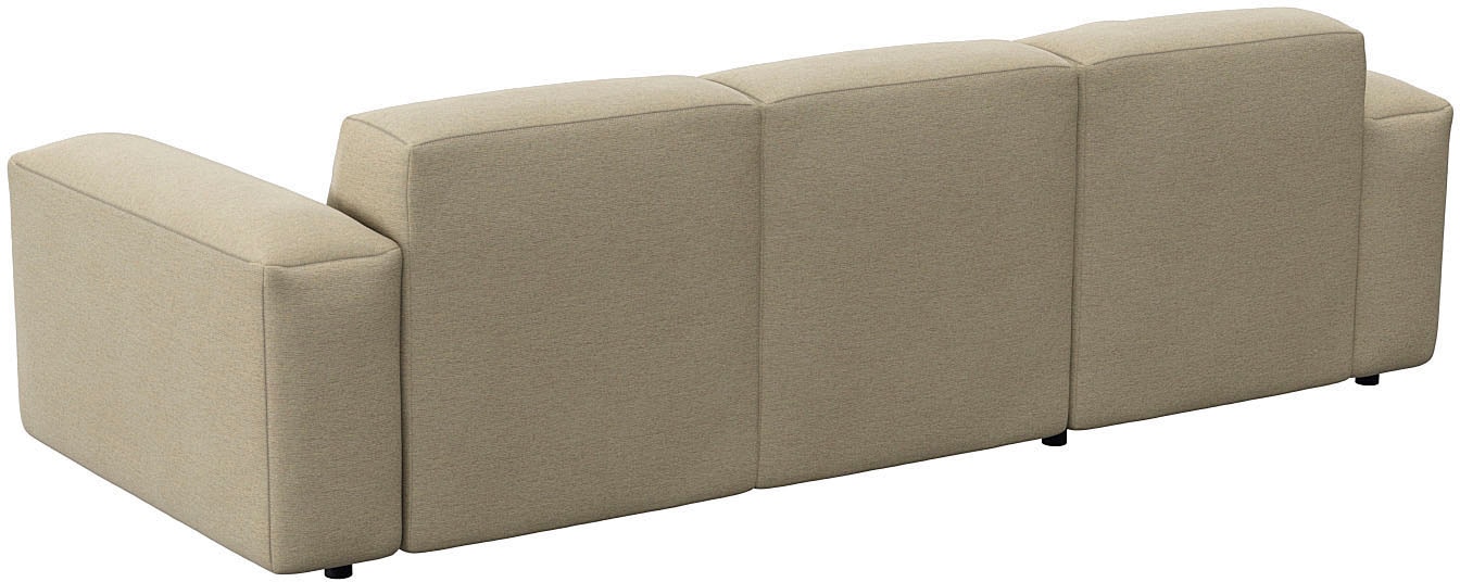 FLEXLUX Ecksofa »Lucera Chaislongue rechts oder links, L-Form, bequem«, modern & anschmiegsam, Kaltschaum, Stahl-Wellenunterfederung