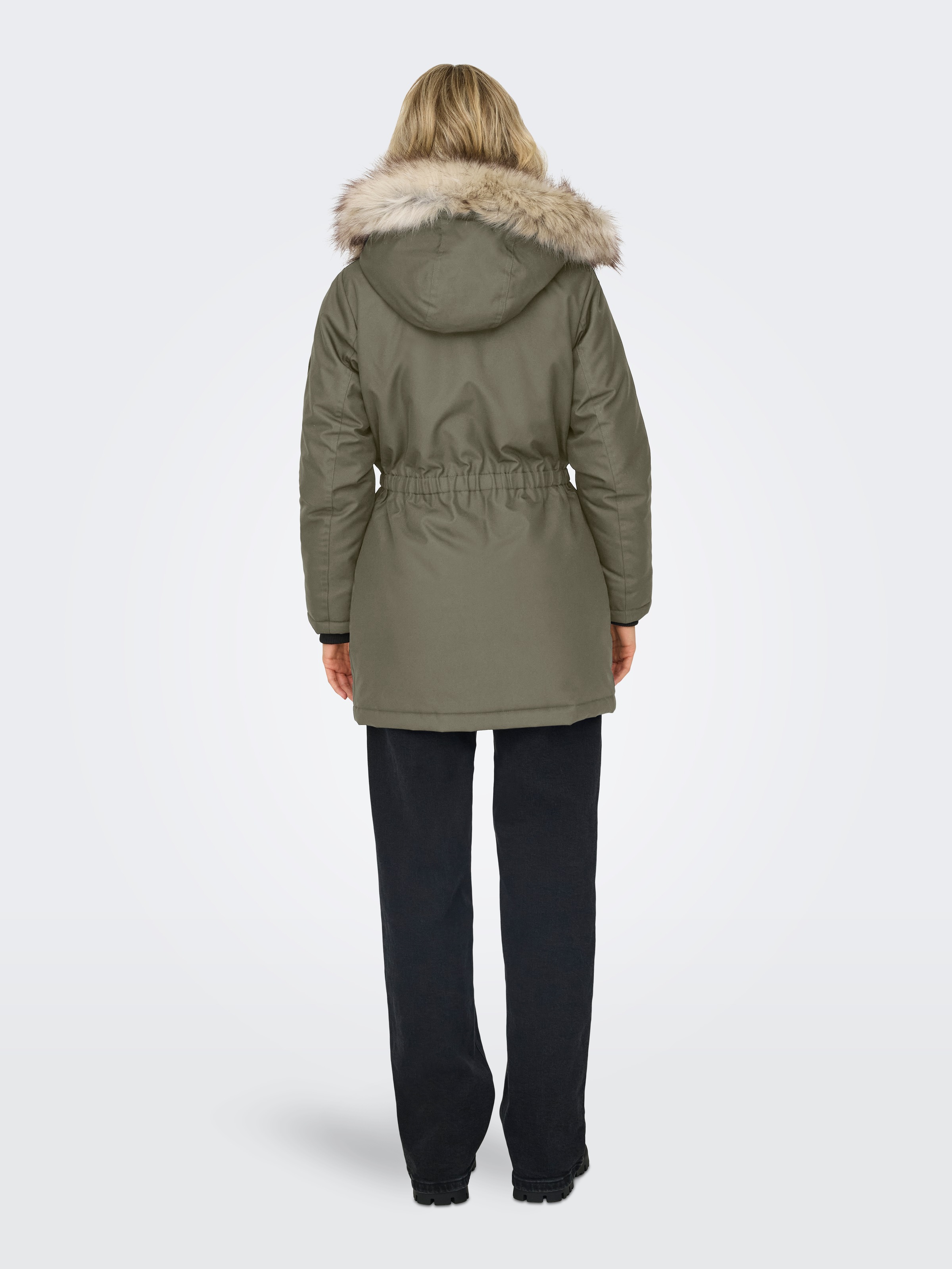 ONLY Parka "ONLIRIS FUR WINTER PARKA LIFE CC OTW", mit Kapuze, mit verdeckt günstig online kaufen