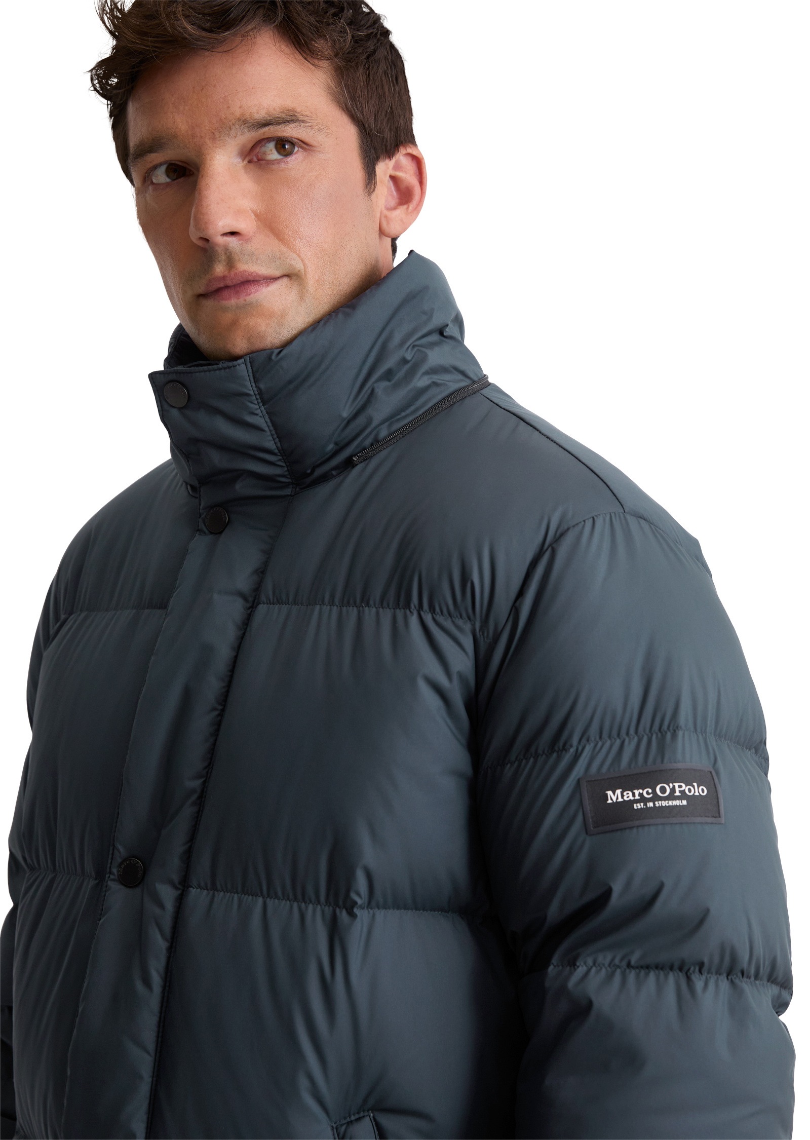 Marc O'Polo Daunenjacke »mit großzügiger Kapuze« ohne Kapuze