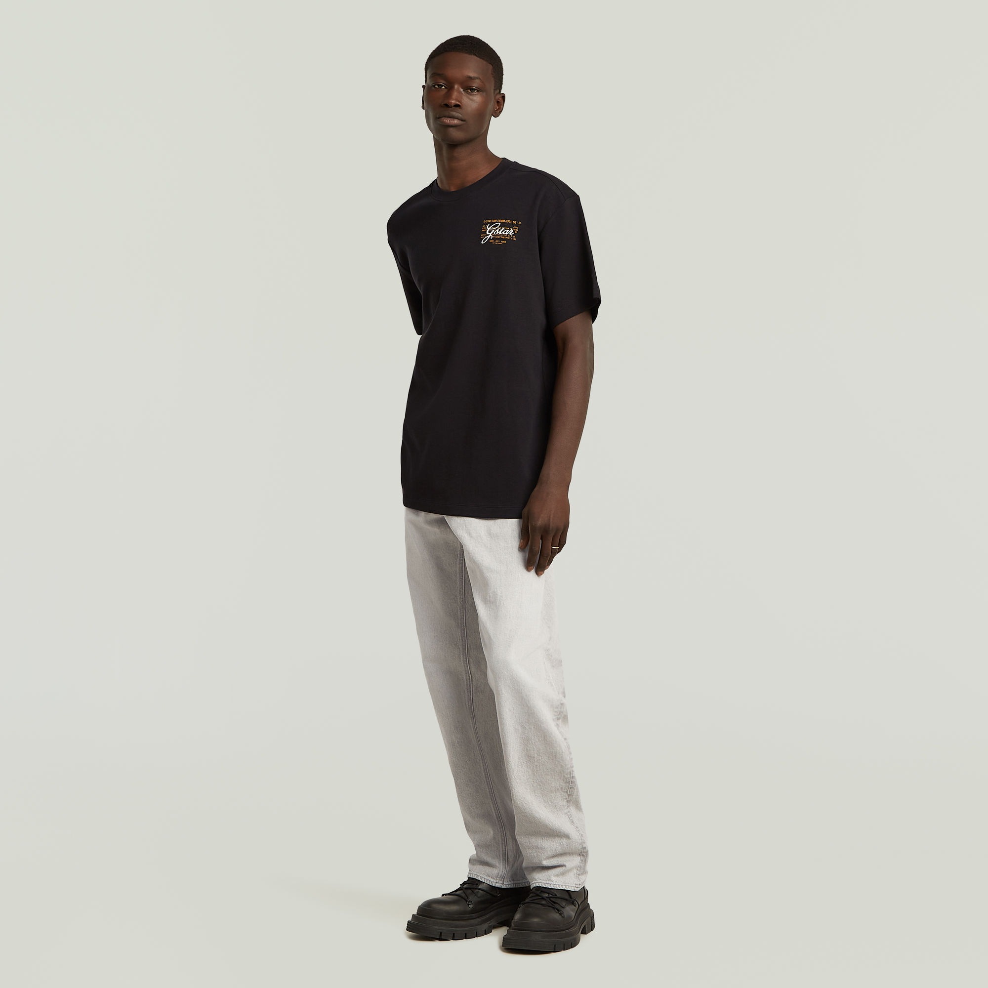 G-star Script T-shirt Dark Black M 3