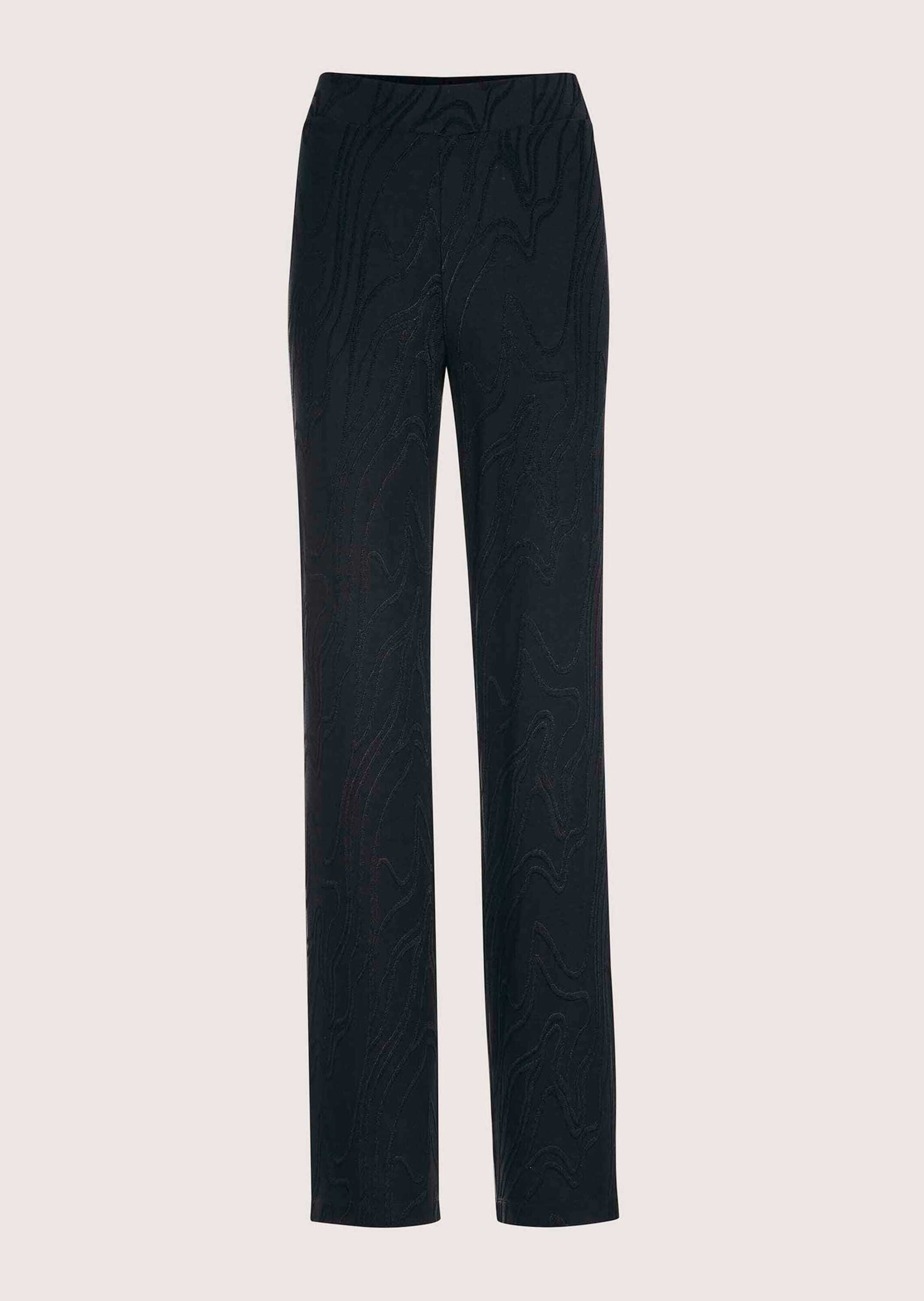 MADELEINE Jerseyhose "Jerseyhose Businesshose mit elastischem Bund" Bequeme Jerseyhose mit Jacquardmuster
