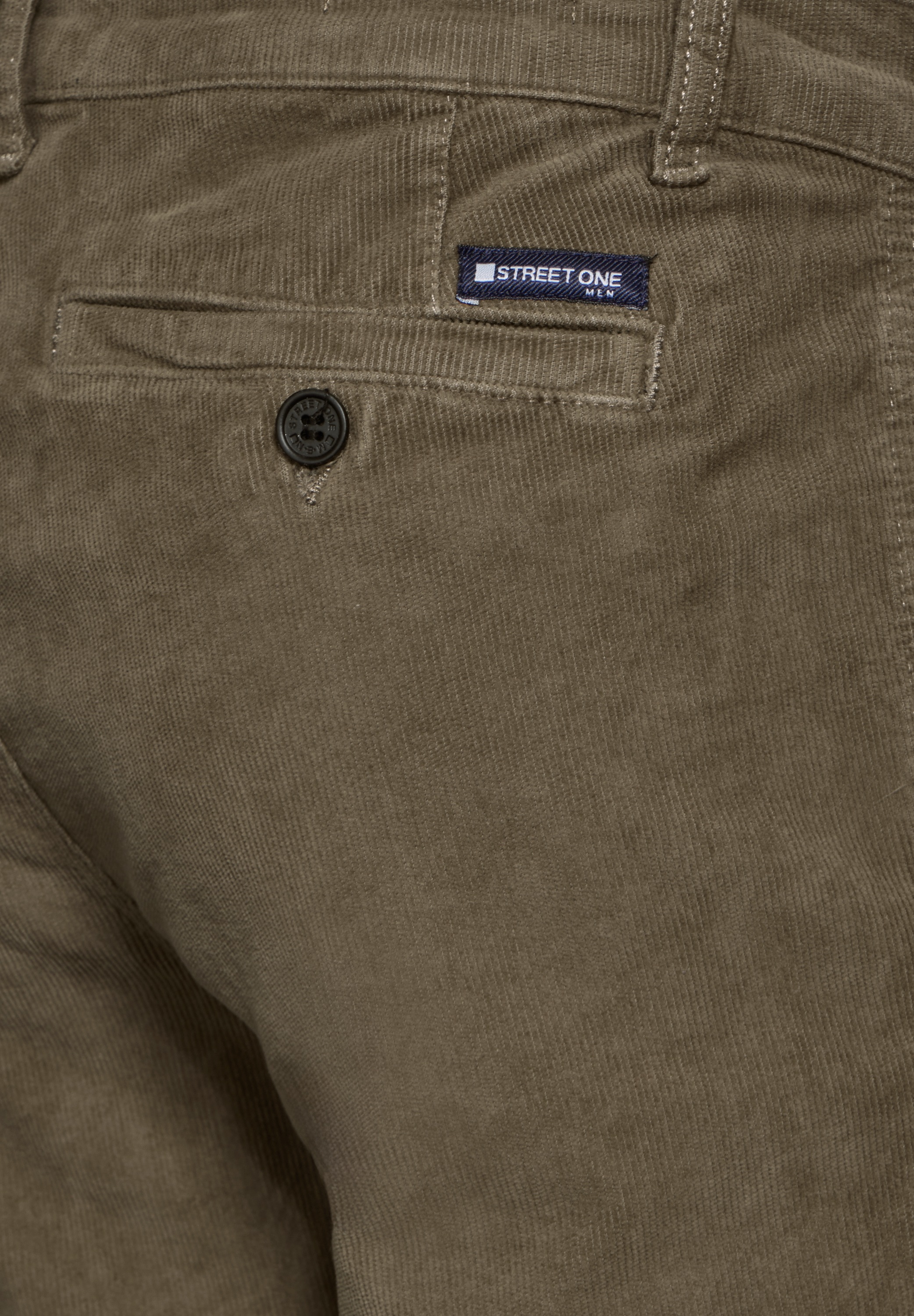 STREET ONE MEN Cordhose, aus Baumwolle mit Stretchanteil