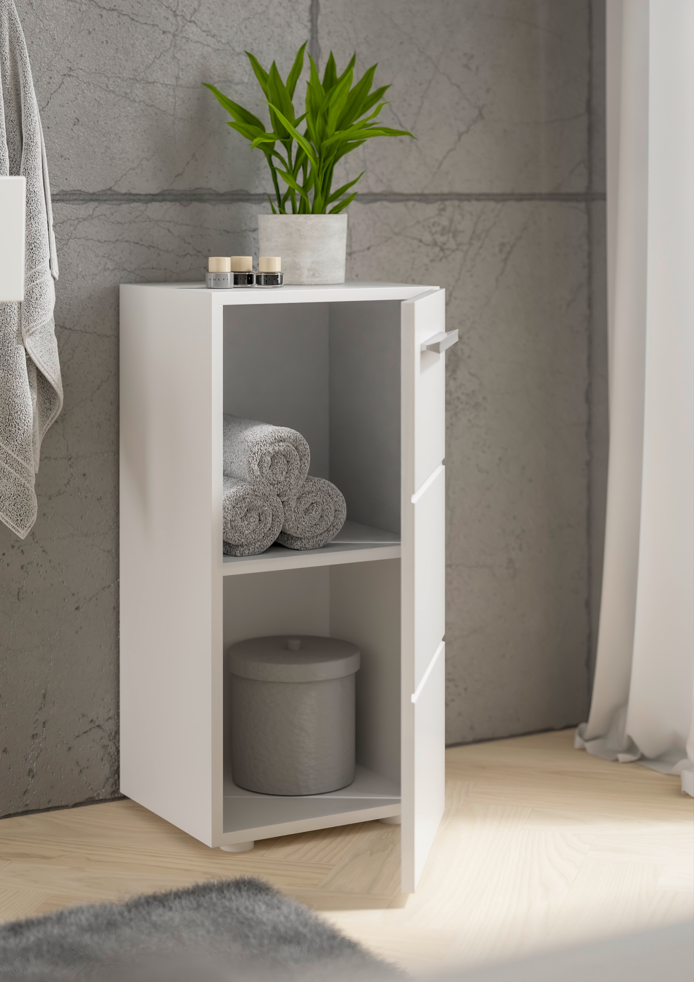 BASIC by Balculina Midischrank »Mandi« 1 Stk. tlg. Breite 34cm, hochglanz Front