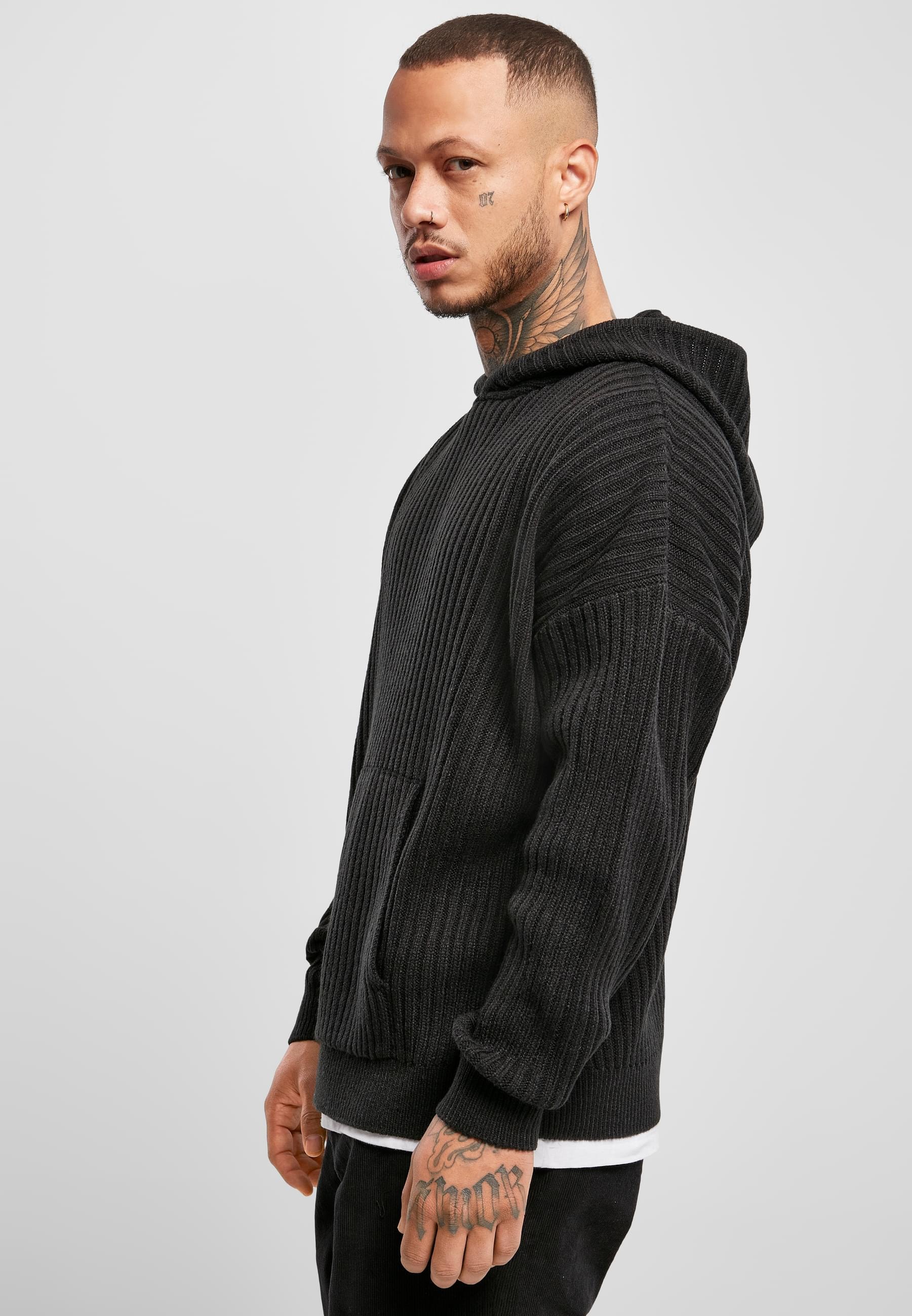 URBAN CLASSICS Kapuzensweatshirt »Urban Classics Herren Knitted Hoody«, (1 tlg.)