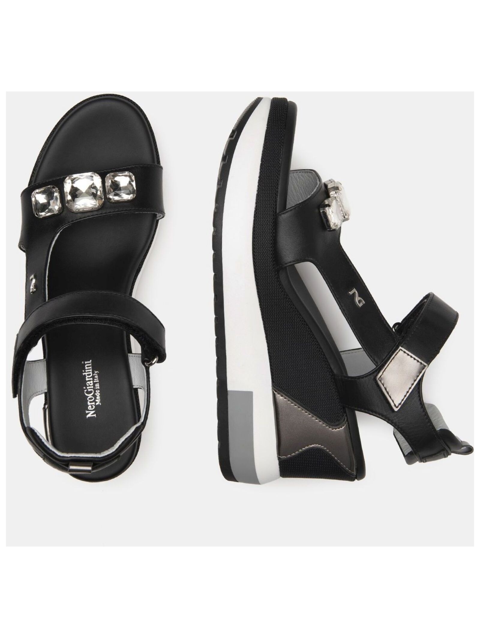 Nero Giardini Keilsandalette »Nero Giardini Sandalen Leder«