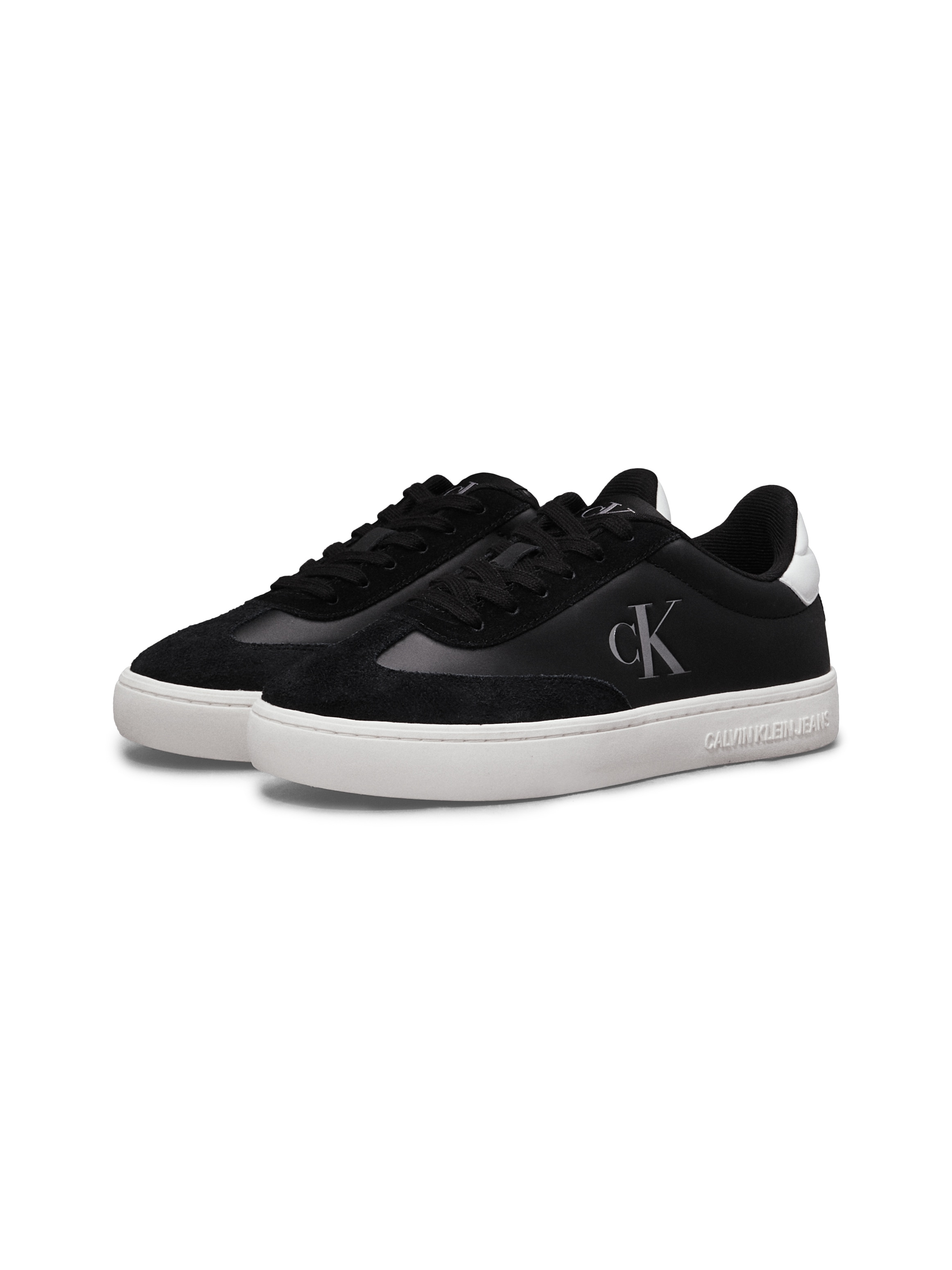 Calvin Klein Jeans Plateausneaker »CLASSIC CUPSOLE LOW MG MIX«, Schnürschuh, Halbschuh, Freizeitschuh mit gepolstertem Schaftrand