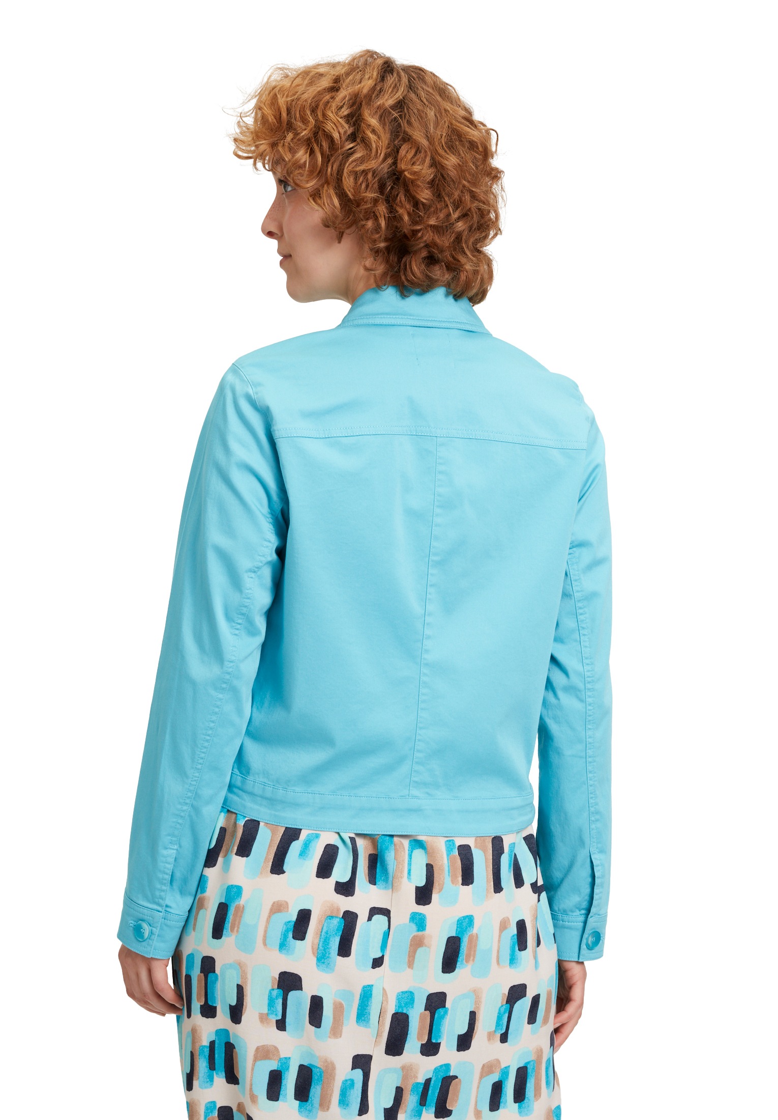 Betty&Co Jackenblazer »Betty & Co Jeansjacke mit Kragen«, Taschen