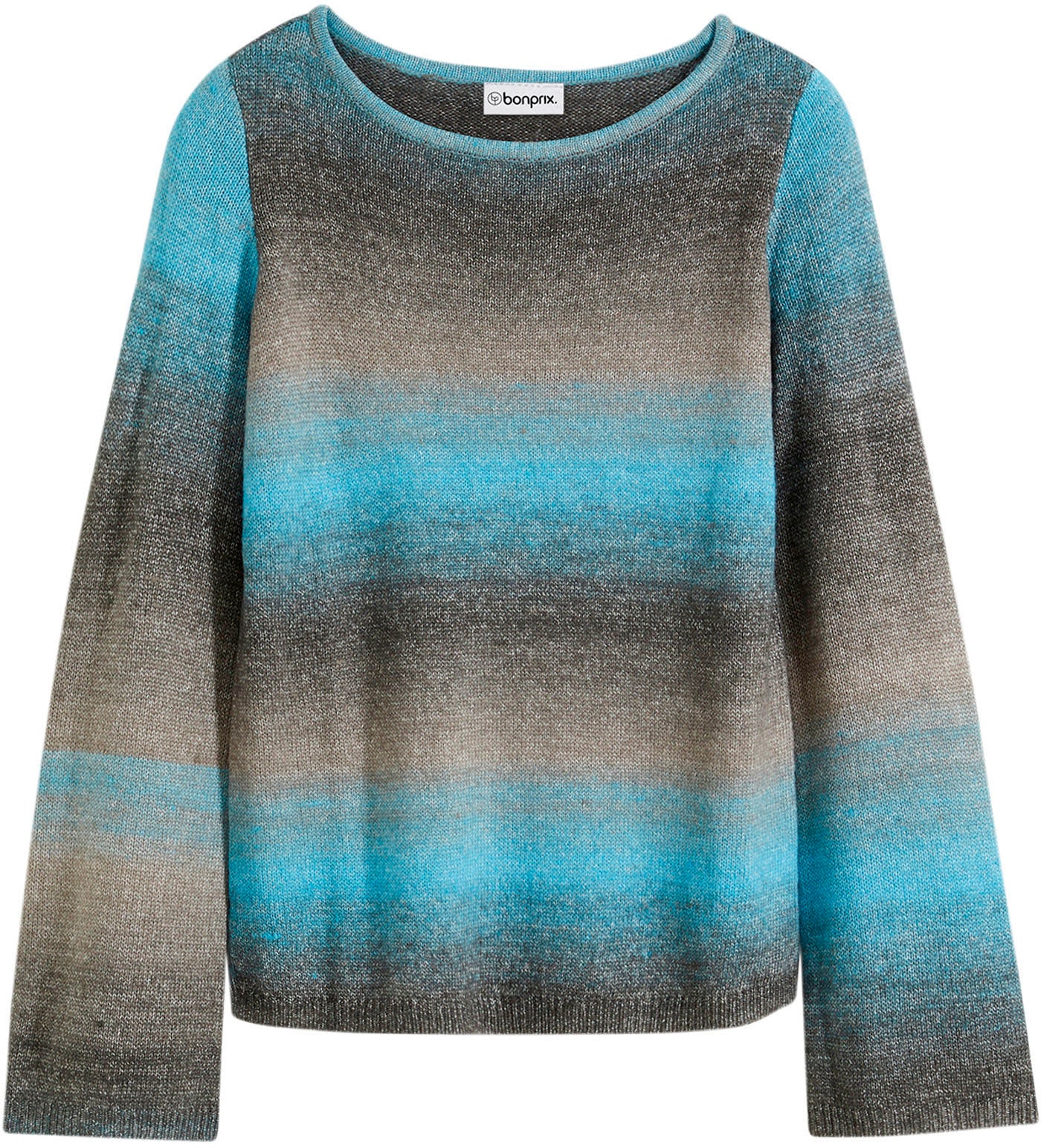 bonprix Strickpullover »Pullover mit Farbverlauf« aus Polyacryl, lockere Passform, mit modischem Farbverlauf