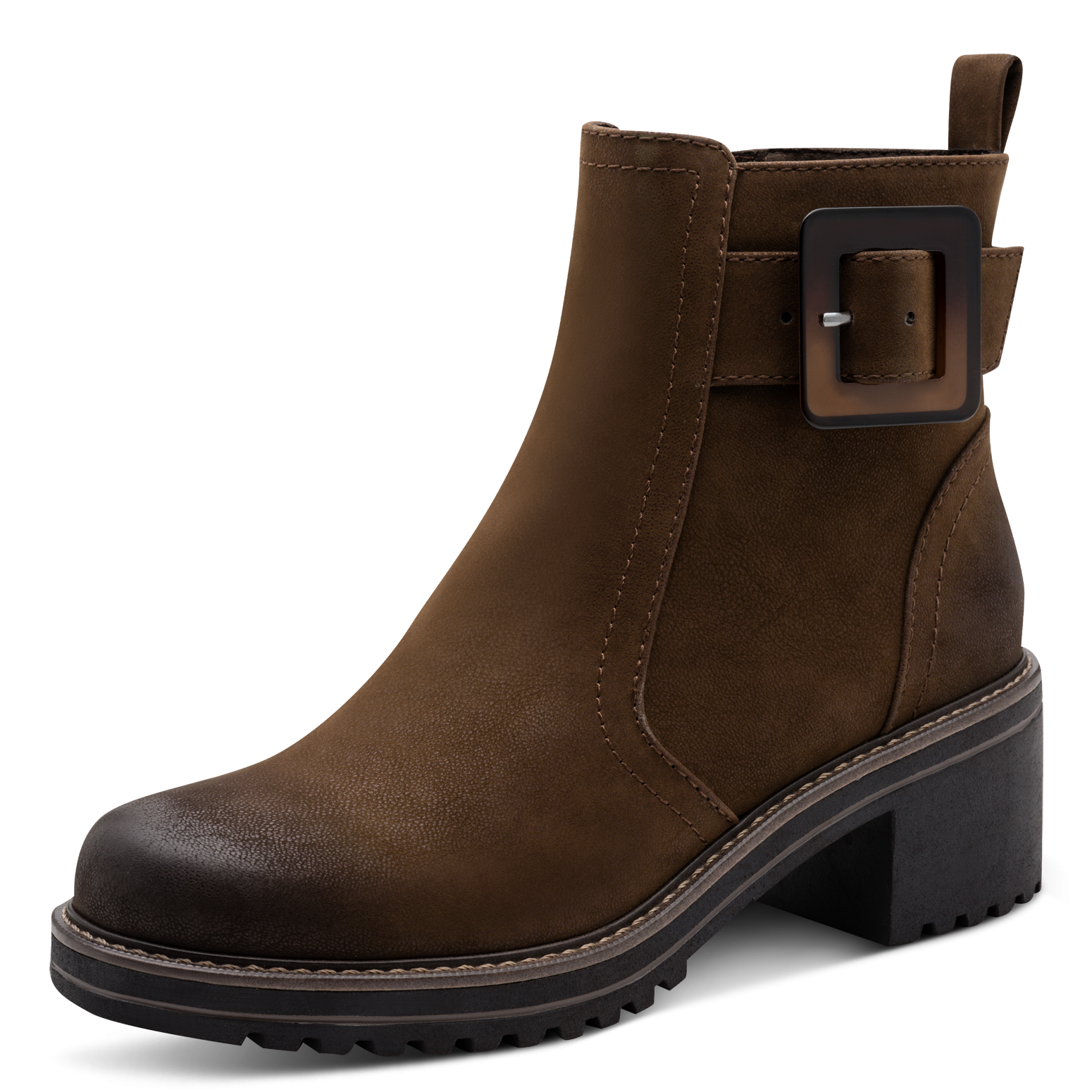 MARCO TOZZI Stiefelette Blockabstz, Herbstboots in veganer Verarbeitung