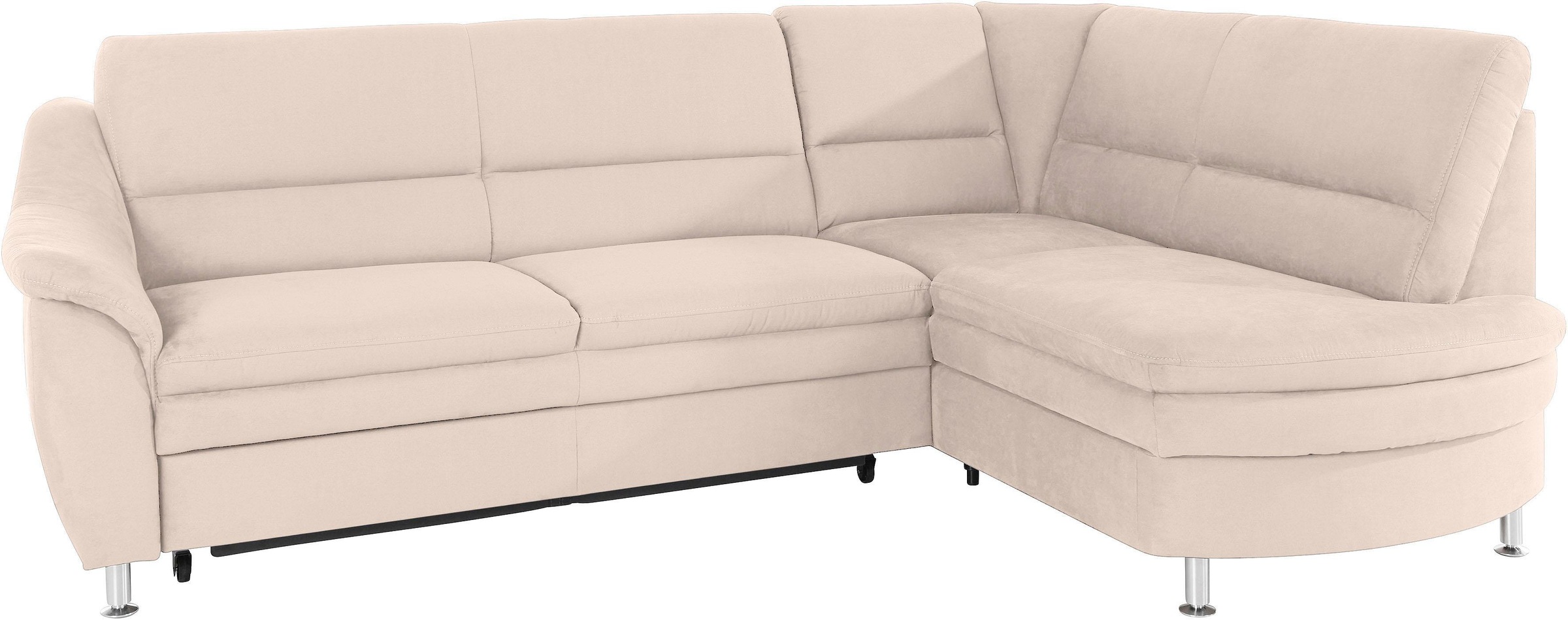 Home affaire Ecksofa "Cardoso L-Form" Federkern, wahlweise mit Bett, Schubk günstig online kaufen