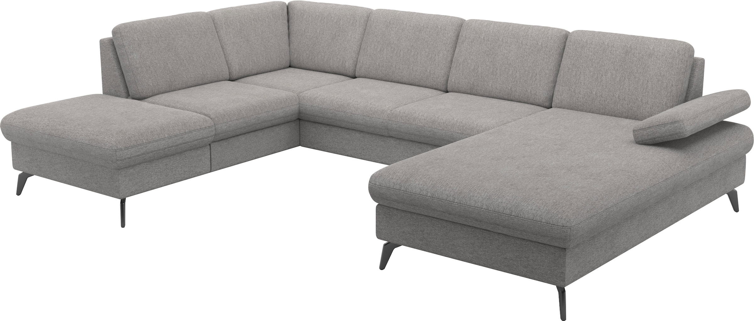 sit&more Wohnlandschaft »Morris Jubi U-Form«, inkl. Armteilfunktion und 1 Zierkissen, wahlweise mit Bettfunktion