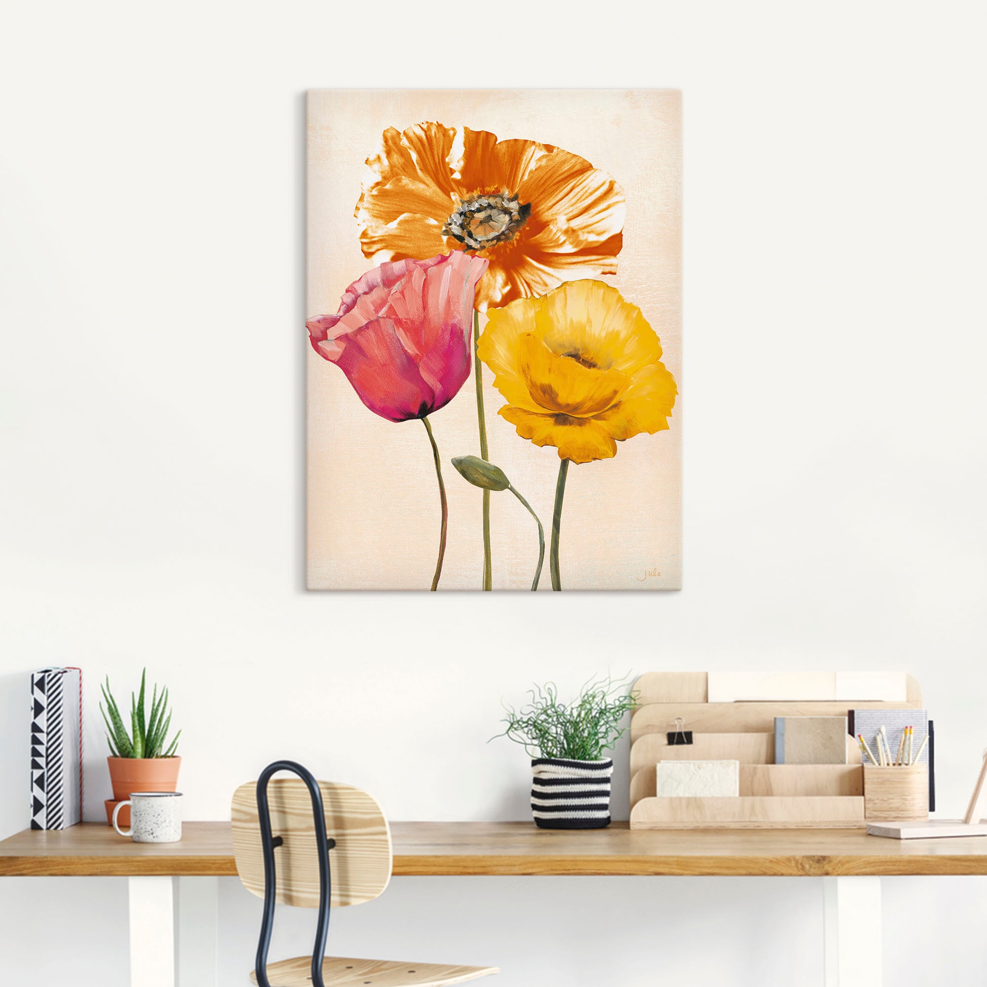 Artland Wandbild »Bunte Mohnblumen II«, Blumenbilder, (1 St.), als Leinwandbild, Poster, Wandaufkleber in verschied. Größen