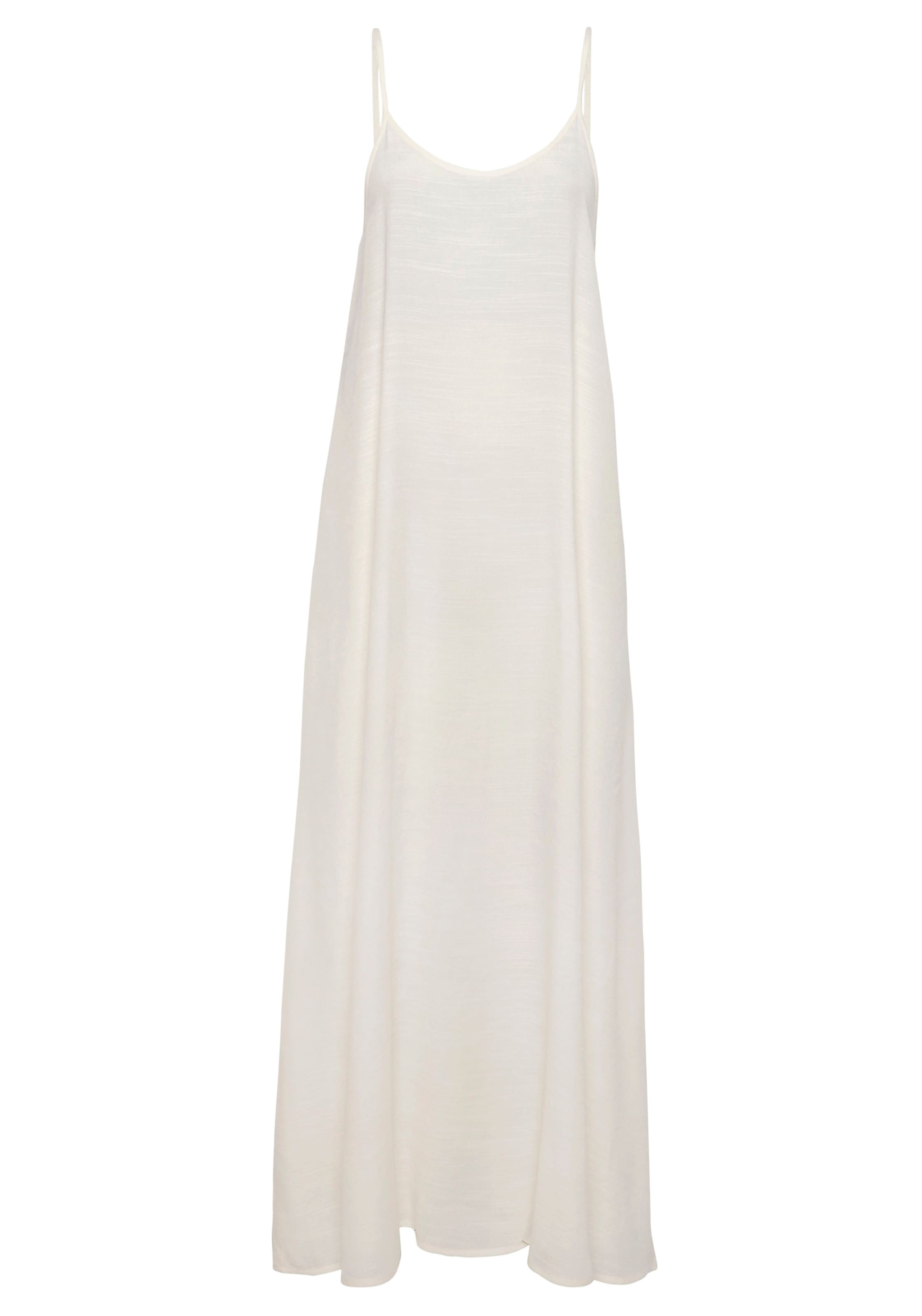 LASCANA Maxikleid, mit rundem Ausschnitt, luftiges Sommerkleid, Strandkleid