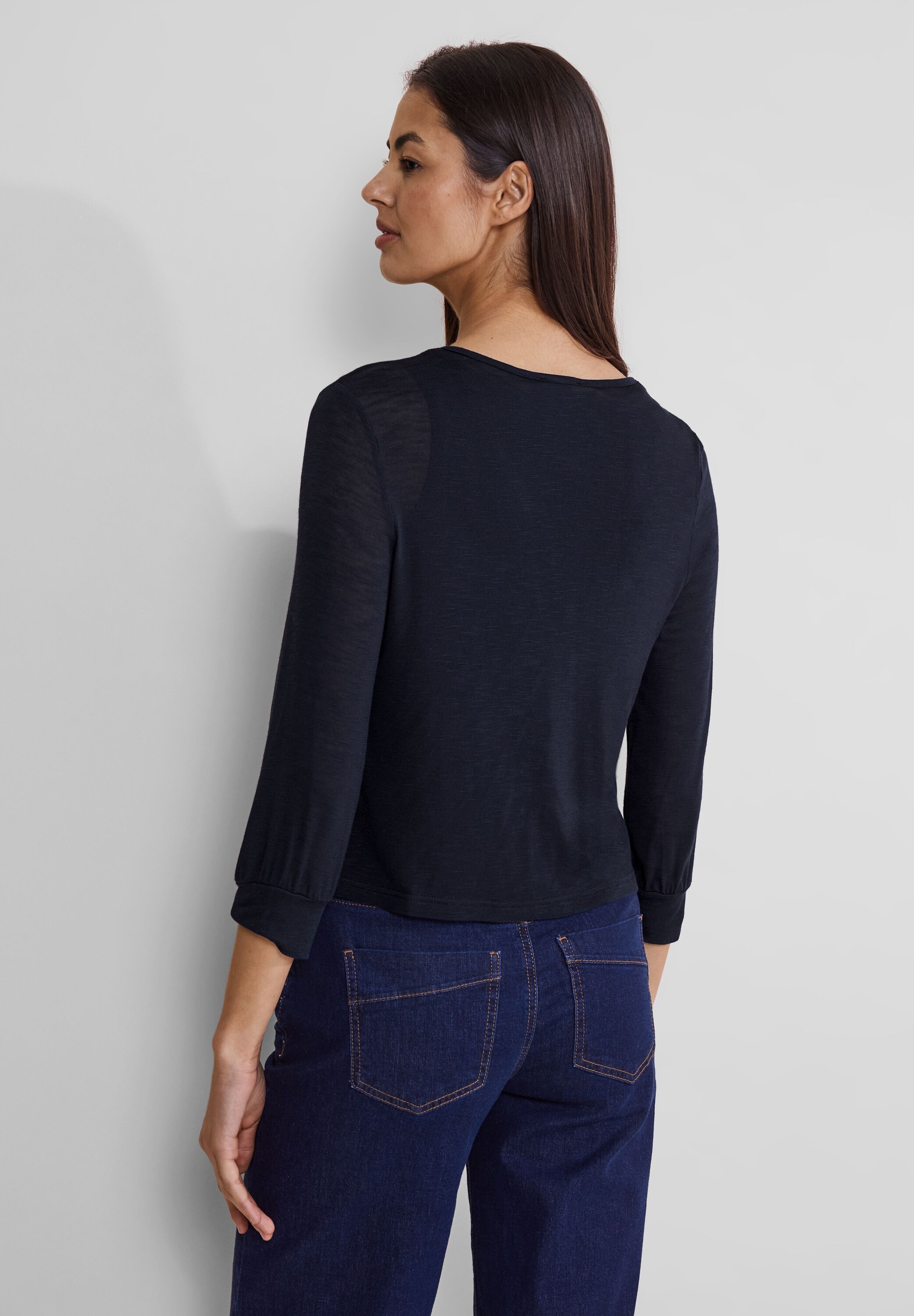 STREET ONE Shirtjacke "Style Suse", in Flammgarn-Optik günstig online kaufen