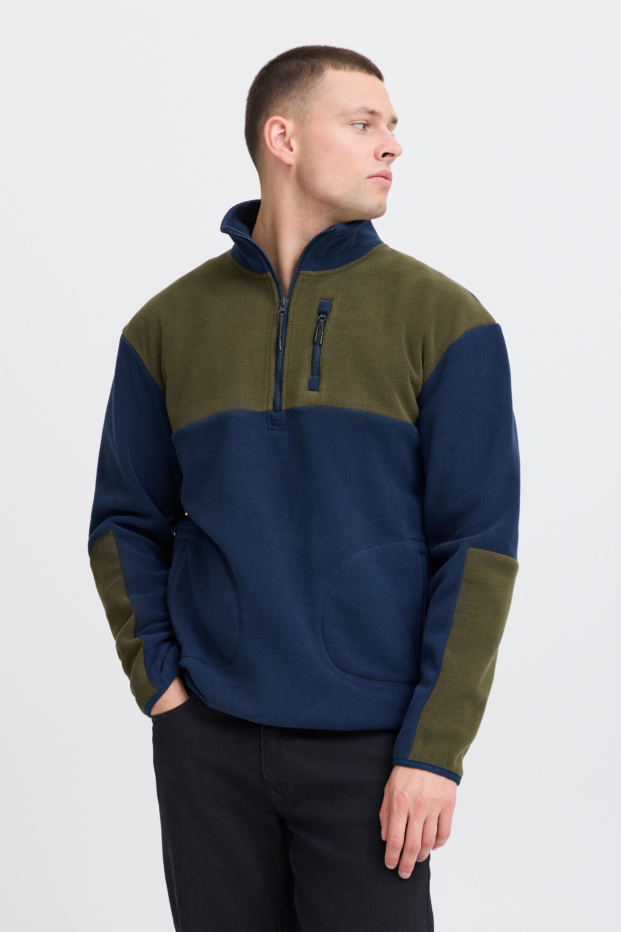 Blend Fleecejacke »Fleecejacke BHBROOKS Sweatshirt halfzipp«