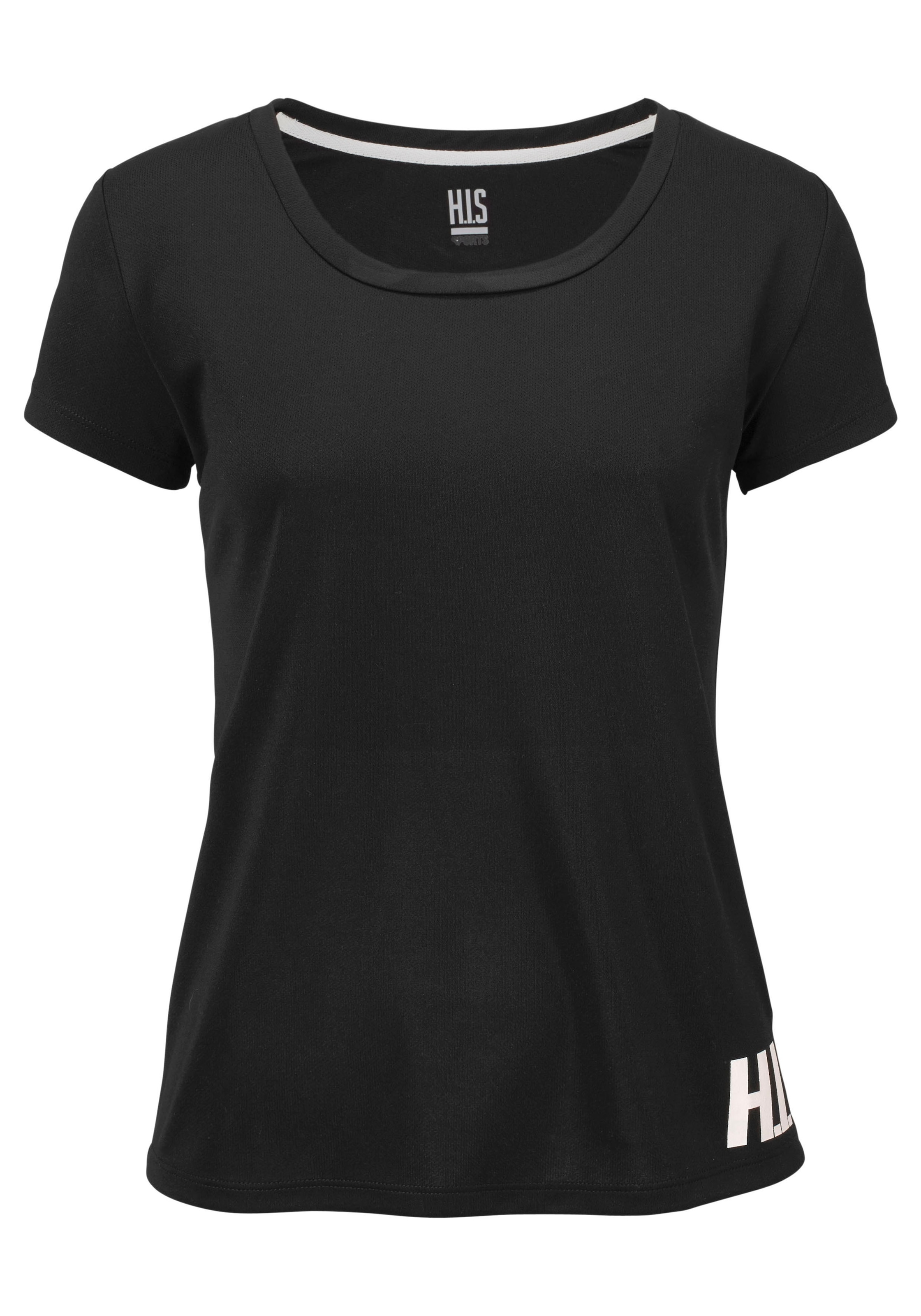 H.I.S Funktionsshirt, (Spar-Set, 2er-Pack), figurbetonter Schnitt, sportlicher Look, mit trendigem Logodruck