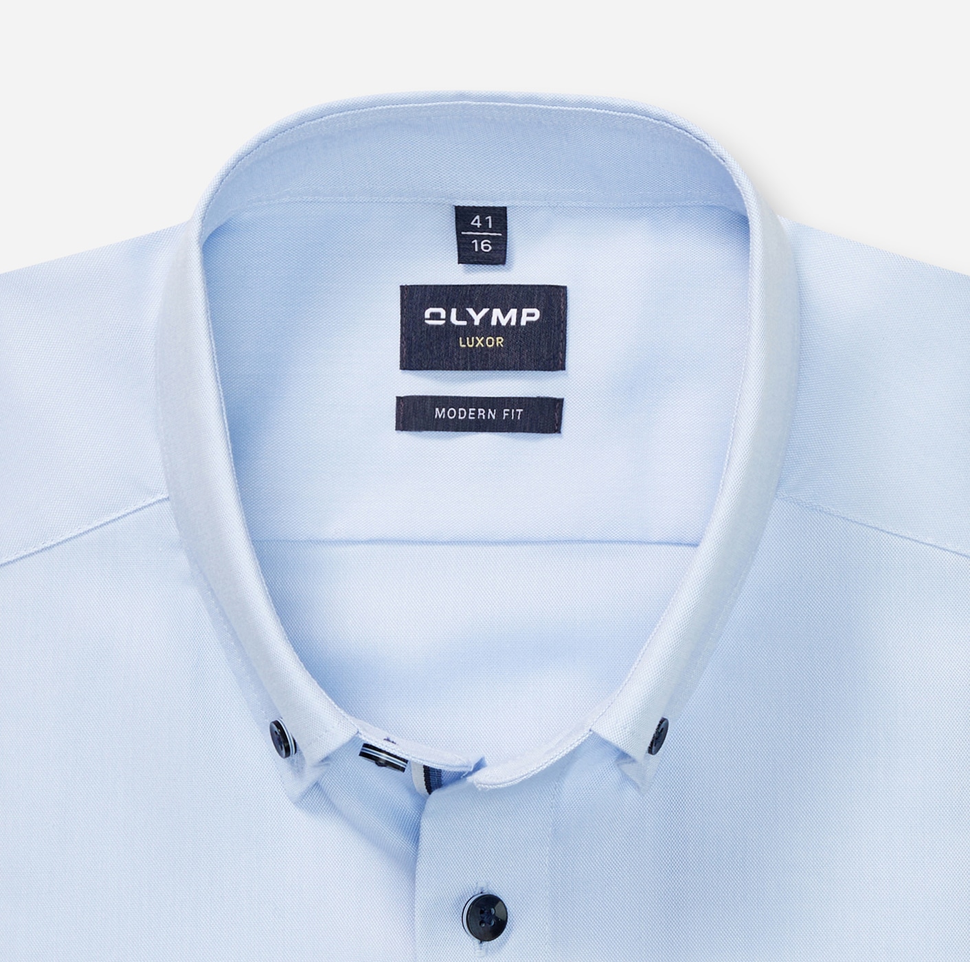 OLYMP Langarmhemd »Luxor«, modern fit, Businesshemd, Button-down-Kragen